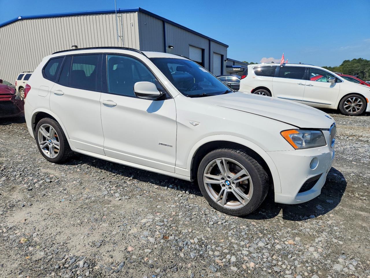 2014 Bmw X3 Xdrive28i White vin: 5UXWX9C51E0D38341