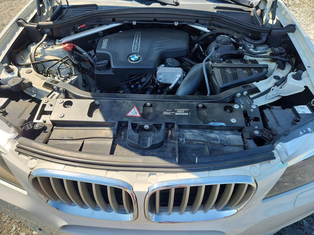 2014 Bmw X3 Xdrive28i White vin: 5UXWX9C51E0D38341
