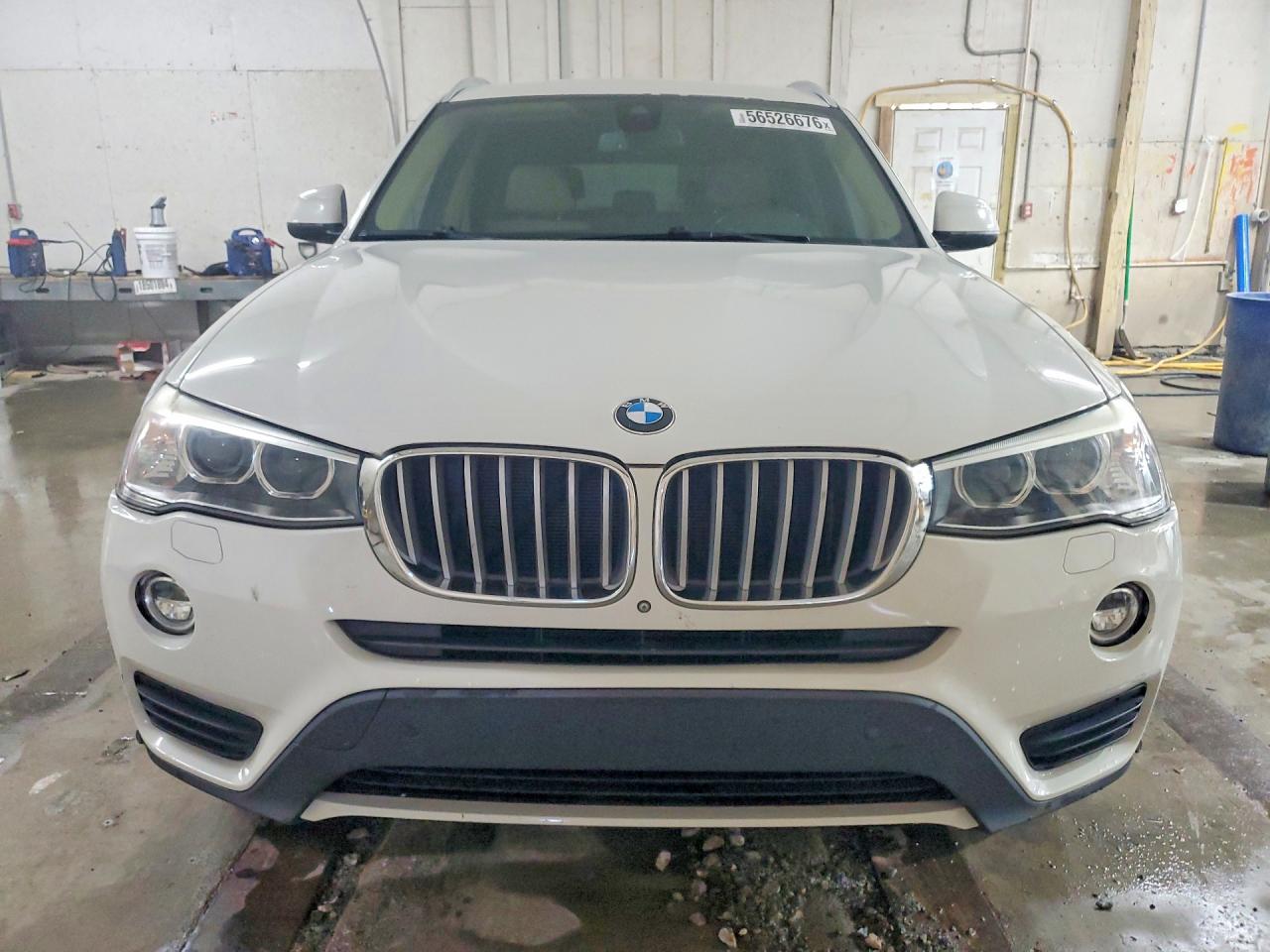 2015 Bmw X3 Xdrive28i White vin: 5UXWX9C51F0D46327