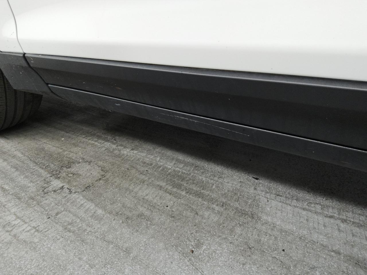 2015 Bmw X3 Xdrive28i White vin: 5UXWX9C51F0D46456 Damage: Left Rocker Panel Molding, Heavy Scratch, > 12 Inches