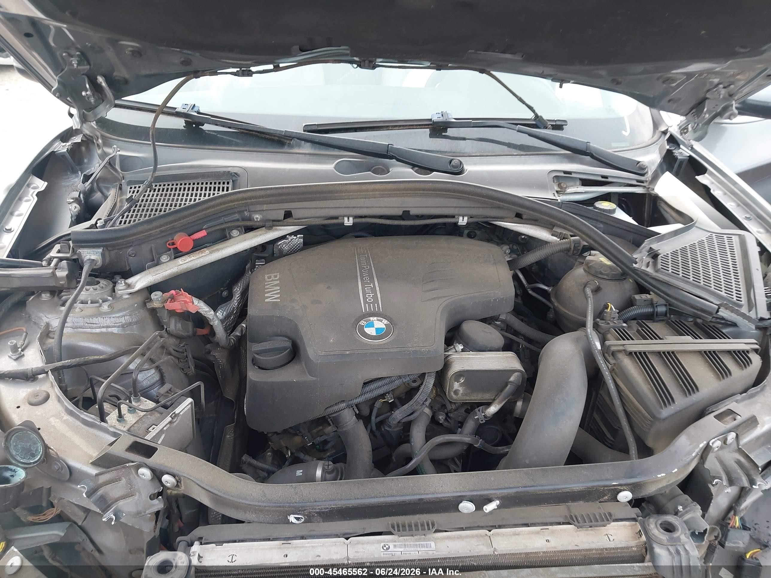2015 Bmw X3 Xdrive28i Gray vin: 5UXWX9C51F0D61930