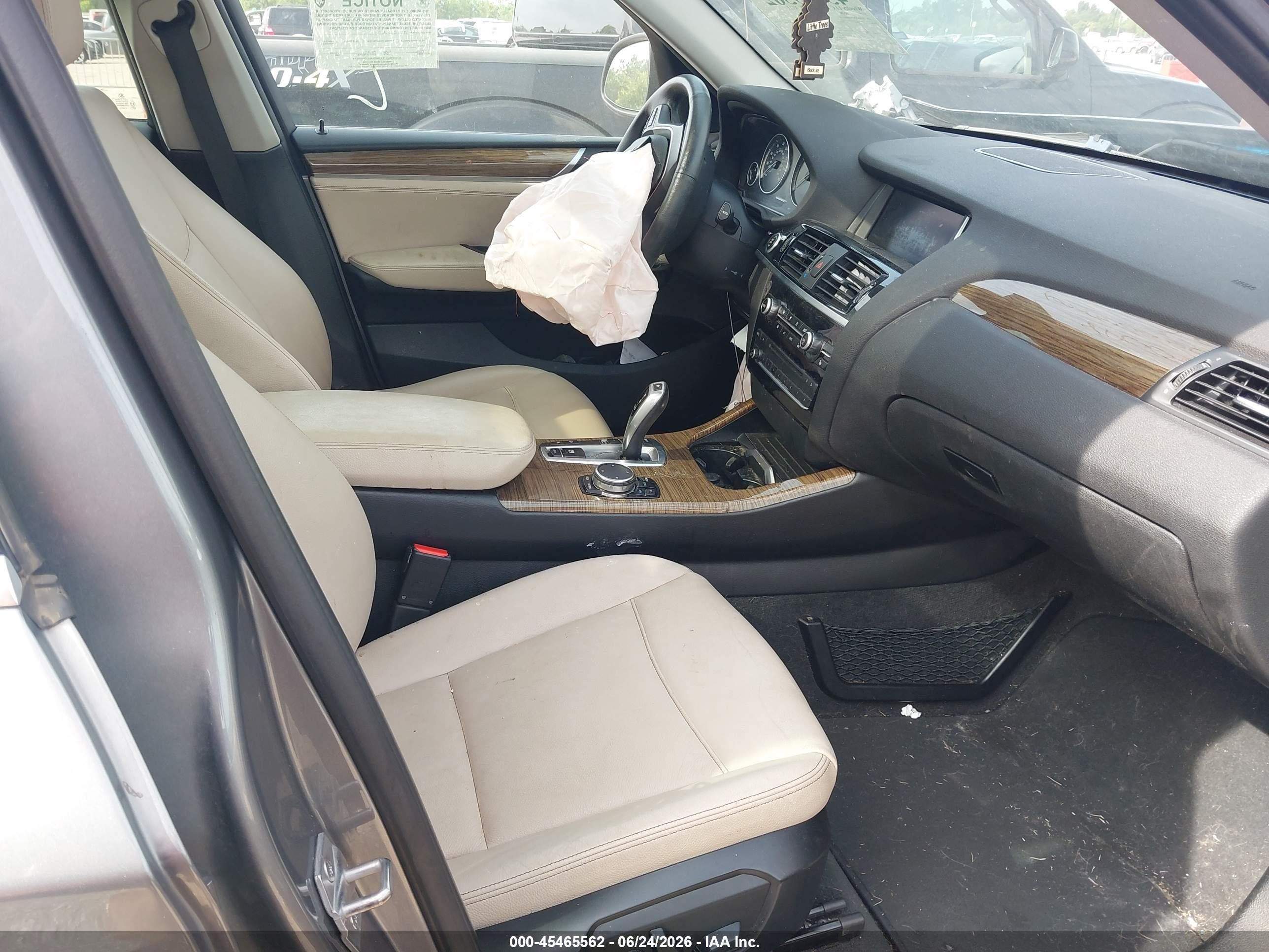 2015 Bmw X3 Xdrive28i Gray vin: 5UXWX9C51F0D61930