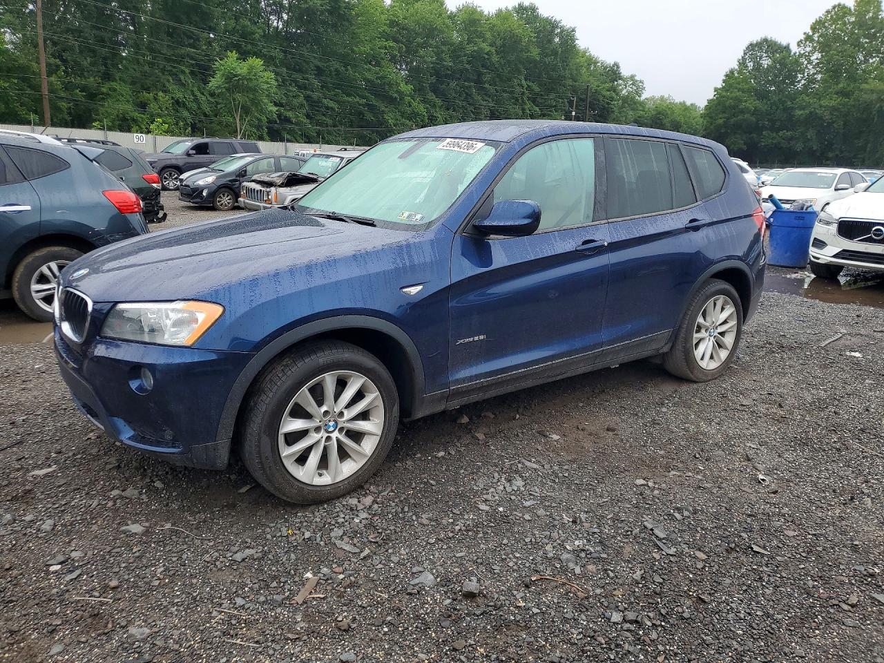 2013 Bmw X3 Blue vin: 5UXWX9C52D0A09906