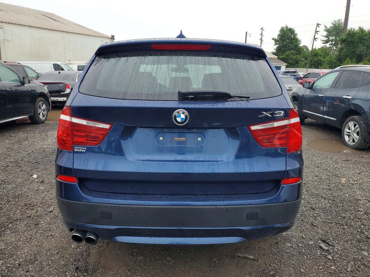 2013 Bmw X3 Blue vin: 5UXWX9C52D0A09906