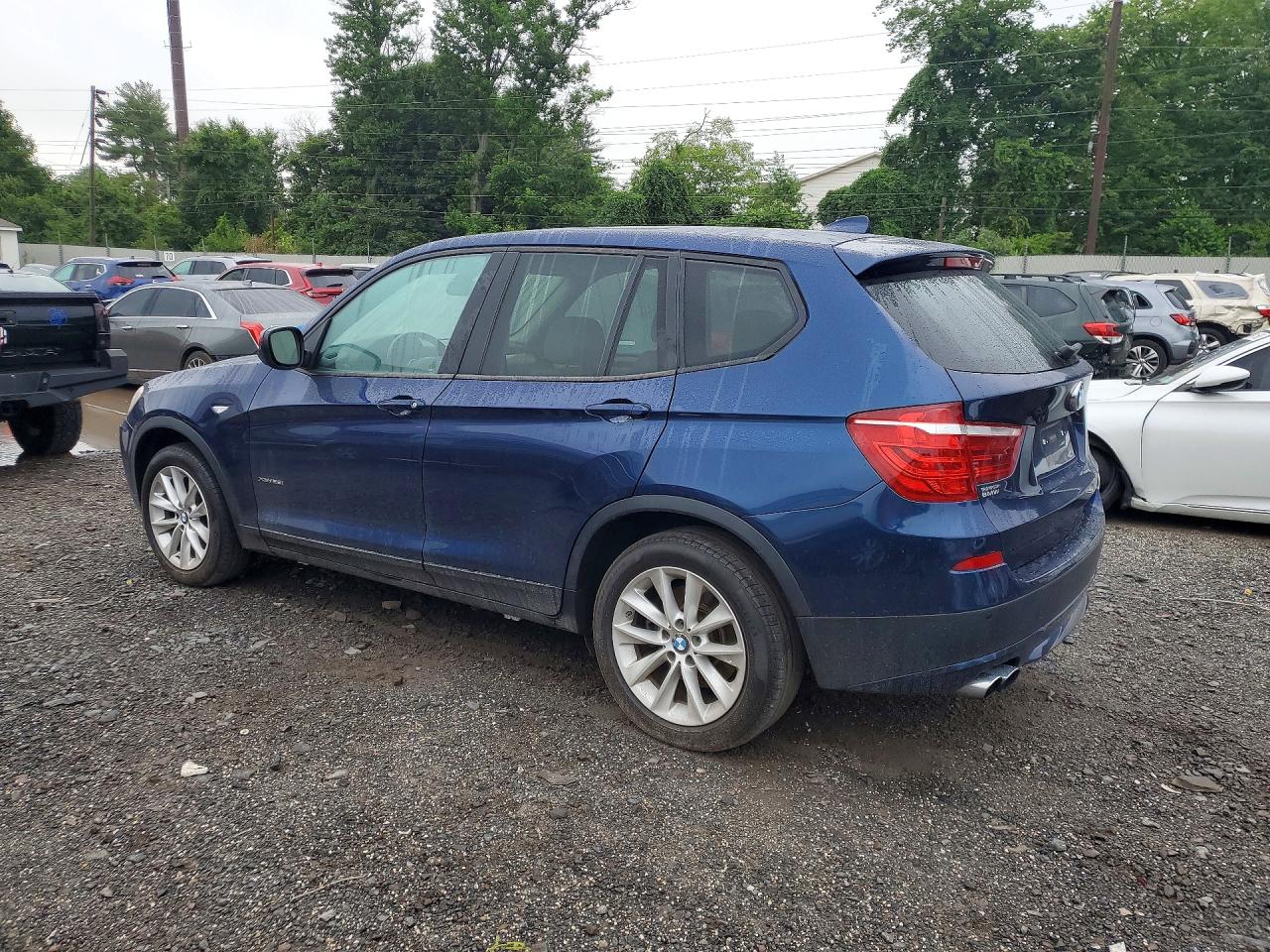 2013 Bmw X3 Blue vin: 5UXWX9C52D0A09906