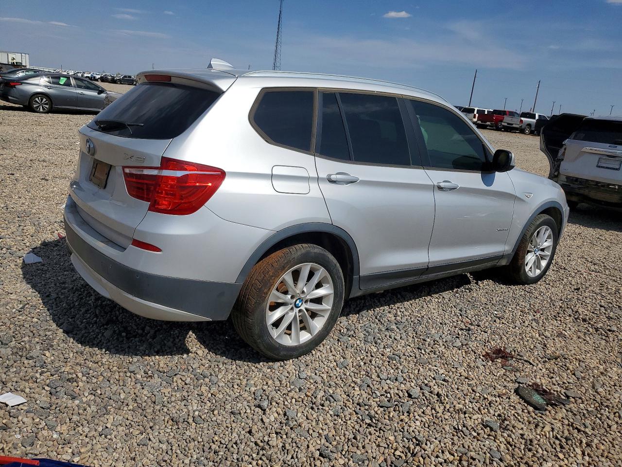 2013 Bmw X3 Xdrive28i Silver vin: 5UXWX9C52D0A11249