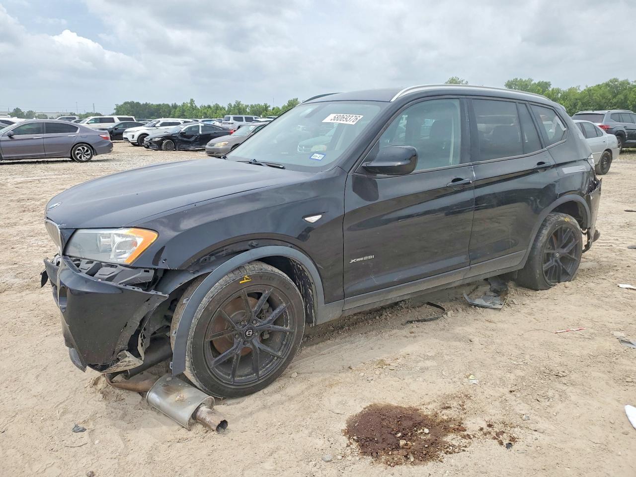 2013 Bmw X3 Black vin: 5UXWX9C52D0A18282