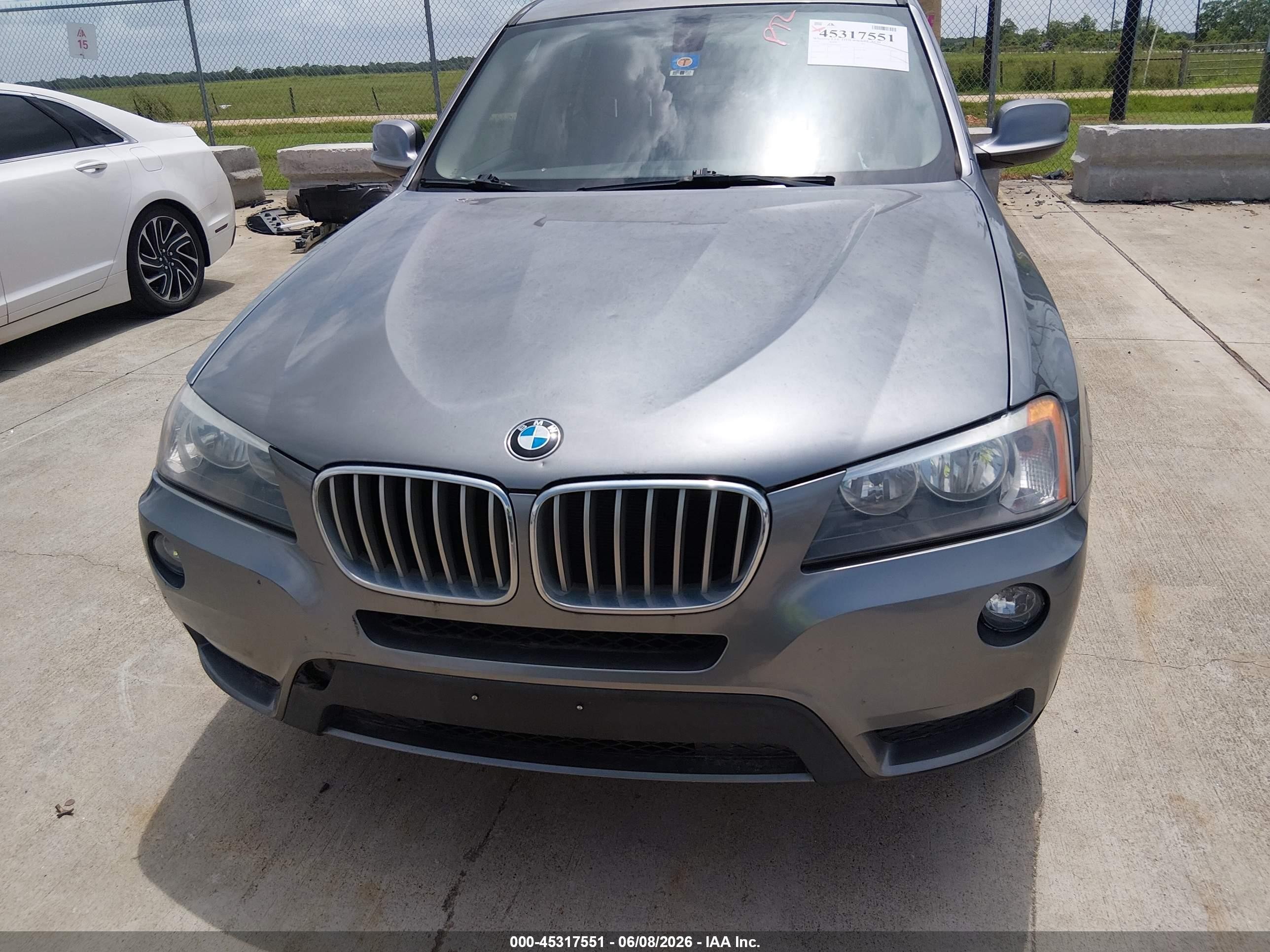 2013 Bmw X3 Xdrive28i Gray vin: 5UXWX9C52D0A21067