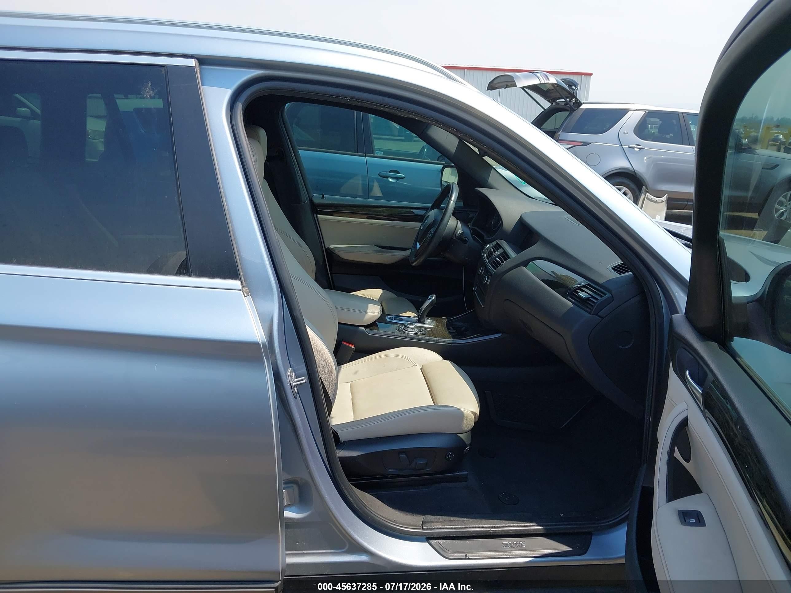 2013 Bmw X3 Xdrive28i Blue vin: 5UXWX9C52D0A23210
