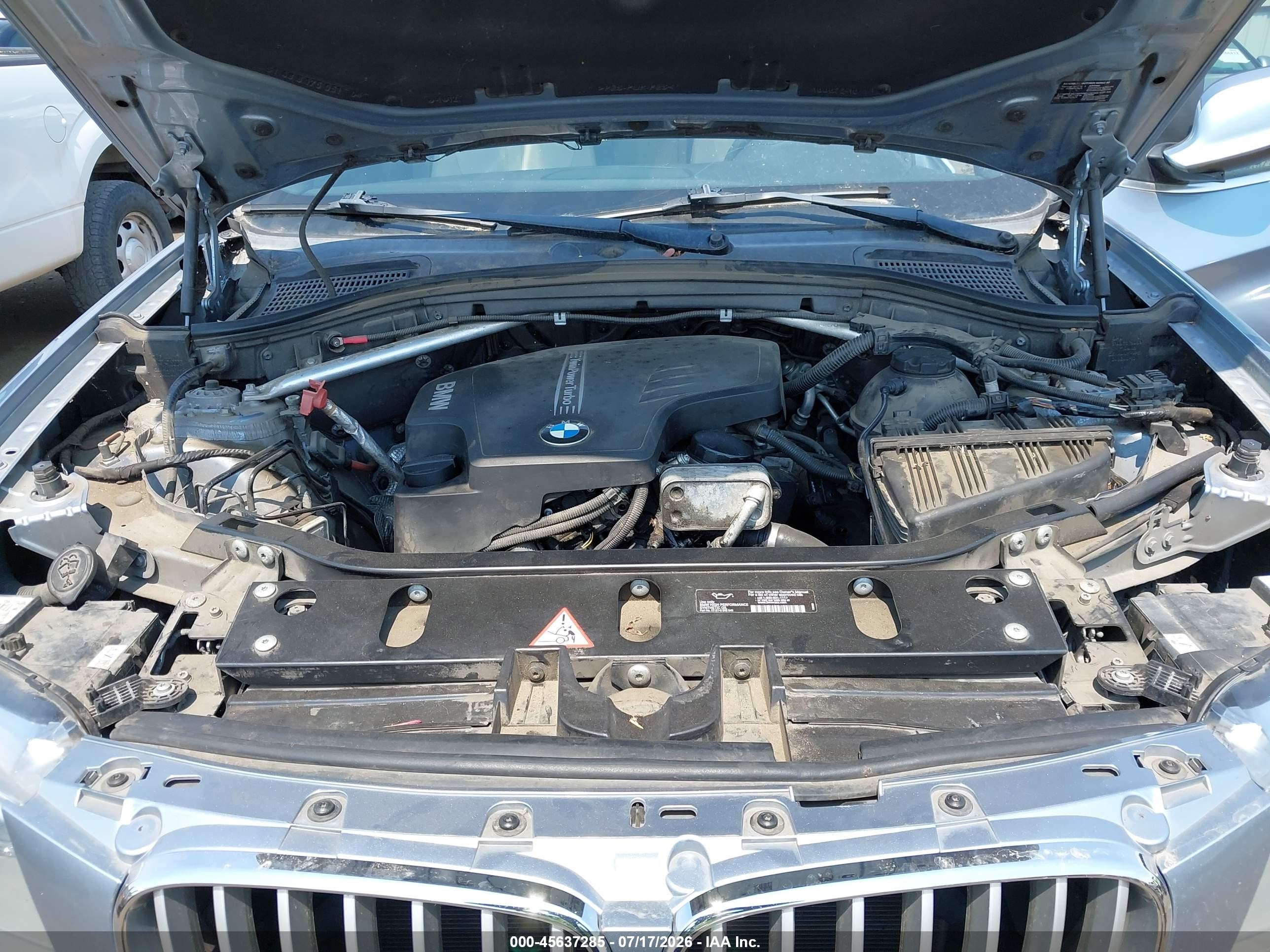 2013 Bmw X3 Xdrive28i Blue vin: 5UXWX9C52D0A23210
