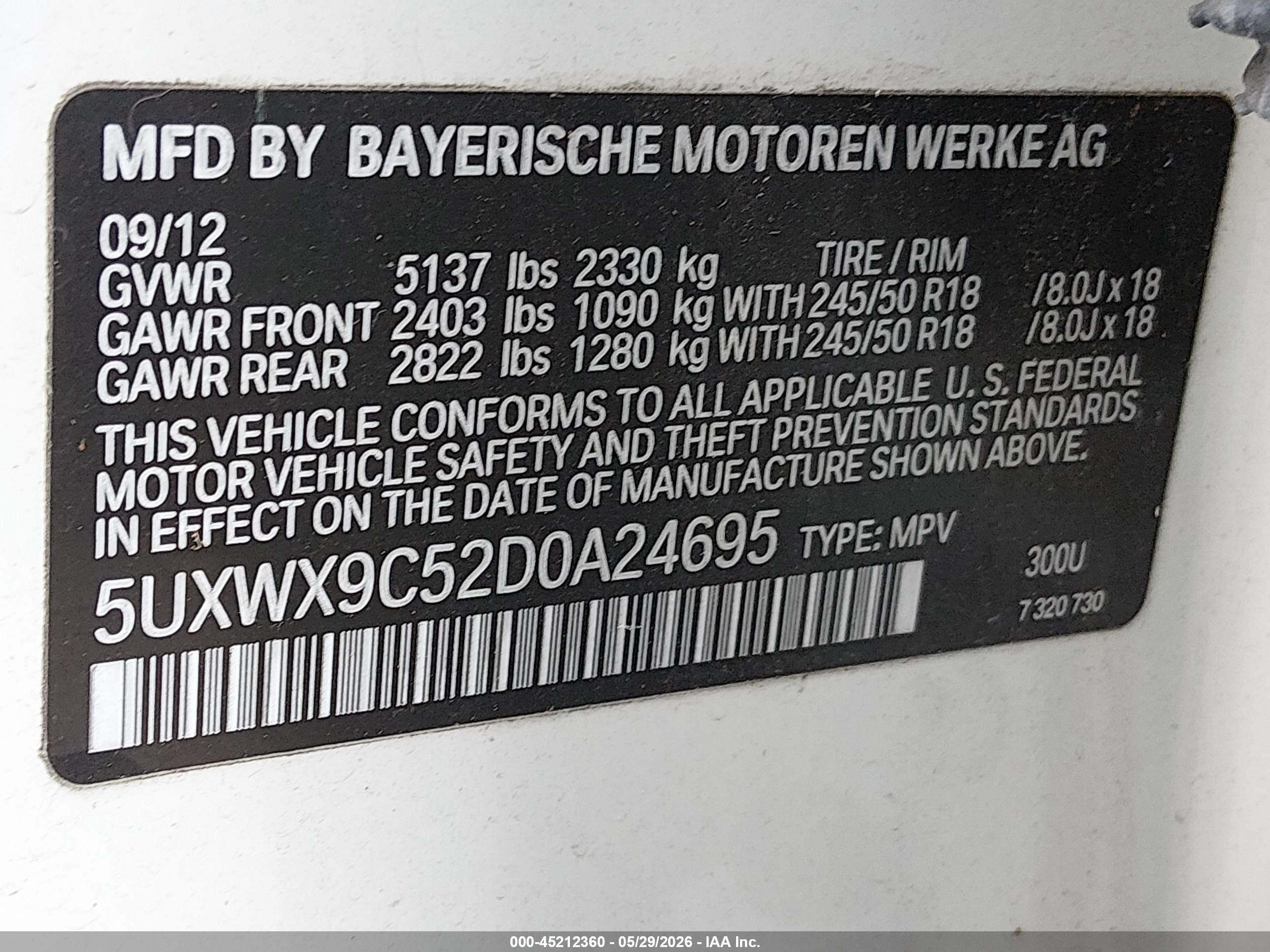 2013 Bmw X3 Xdrive28i White vin: 5UXWX9C52D0A24695
