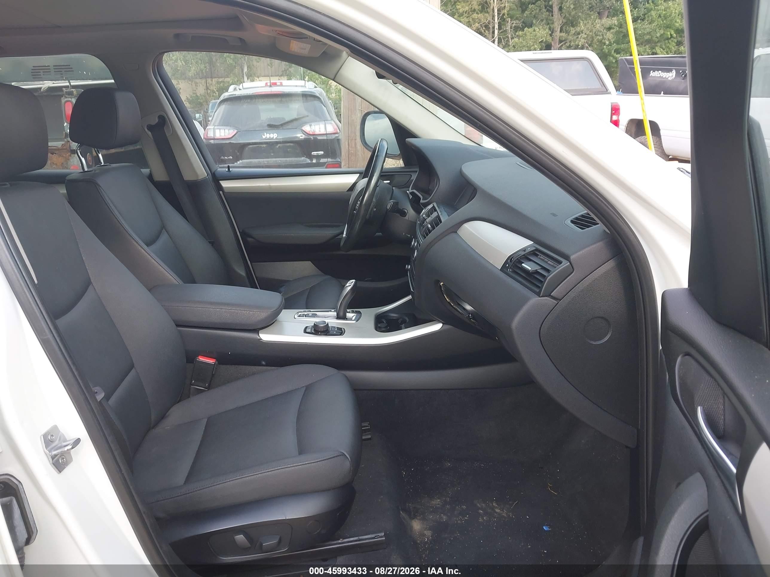 2013 Bmw X3 Xdrive28i White vin: 5UXWX9C52D0D03029
