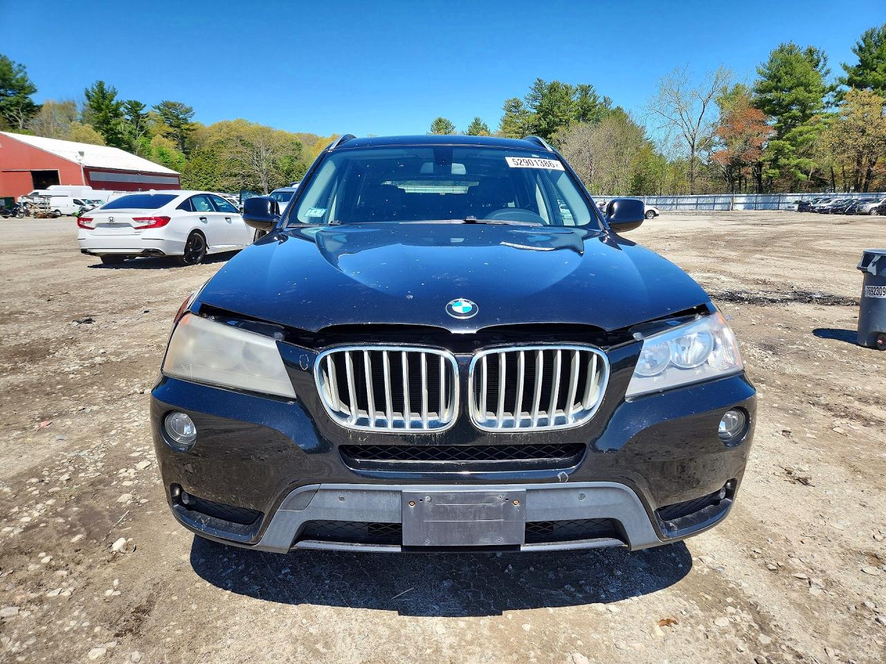 2013 Bmw X3 Xdrive28i Black vin: 5UXWX9C52D0D06416