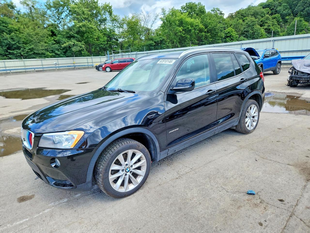 2014 Bmw X3 Xdrive28i Black vin: 5UXWX9C52E0D11407