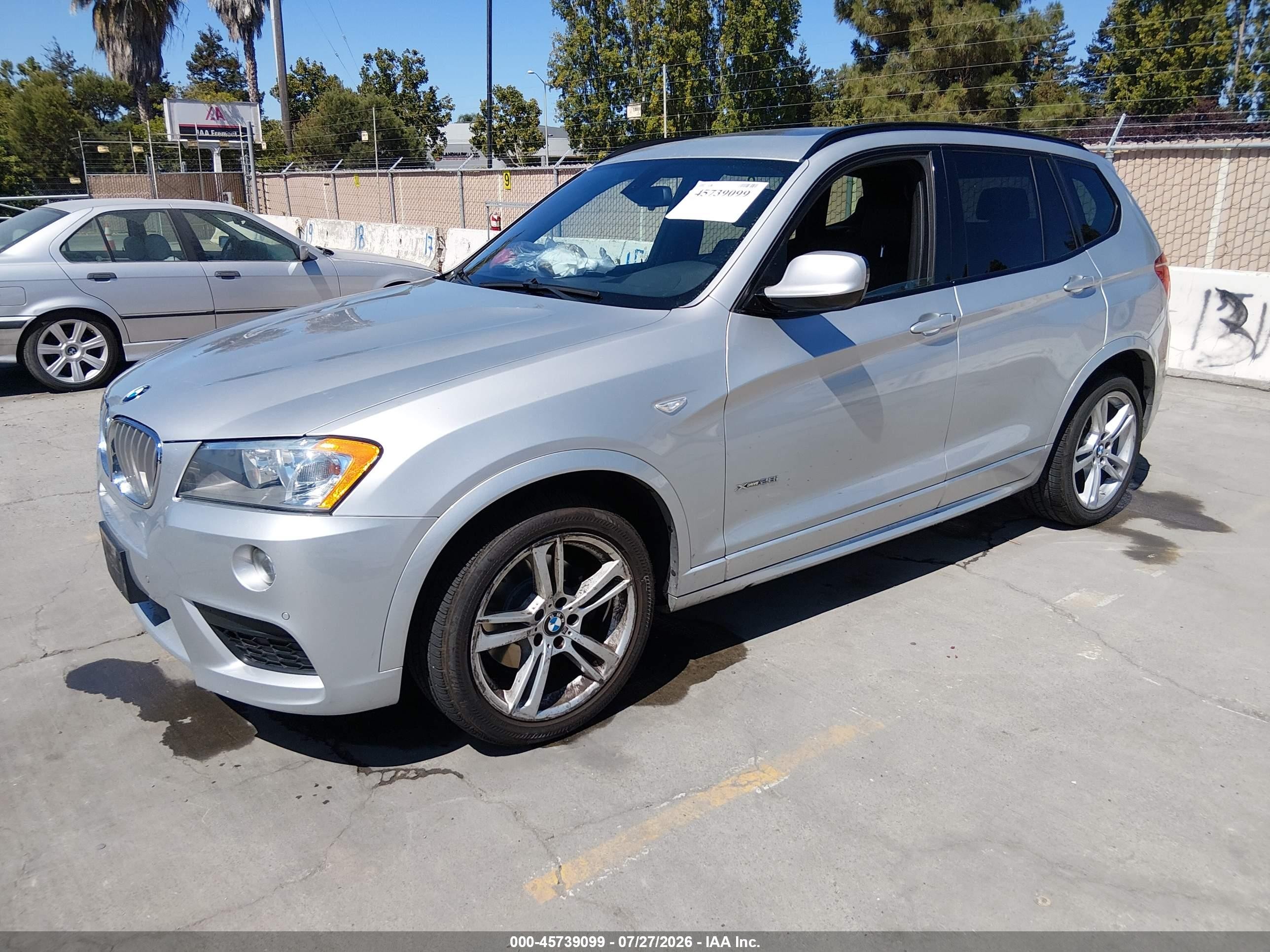 2014 Bmw X3 Xdrive28i Серебряный vin: 5UXWX9C52E0D13285