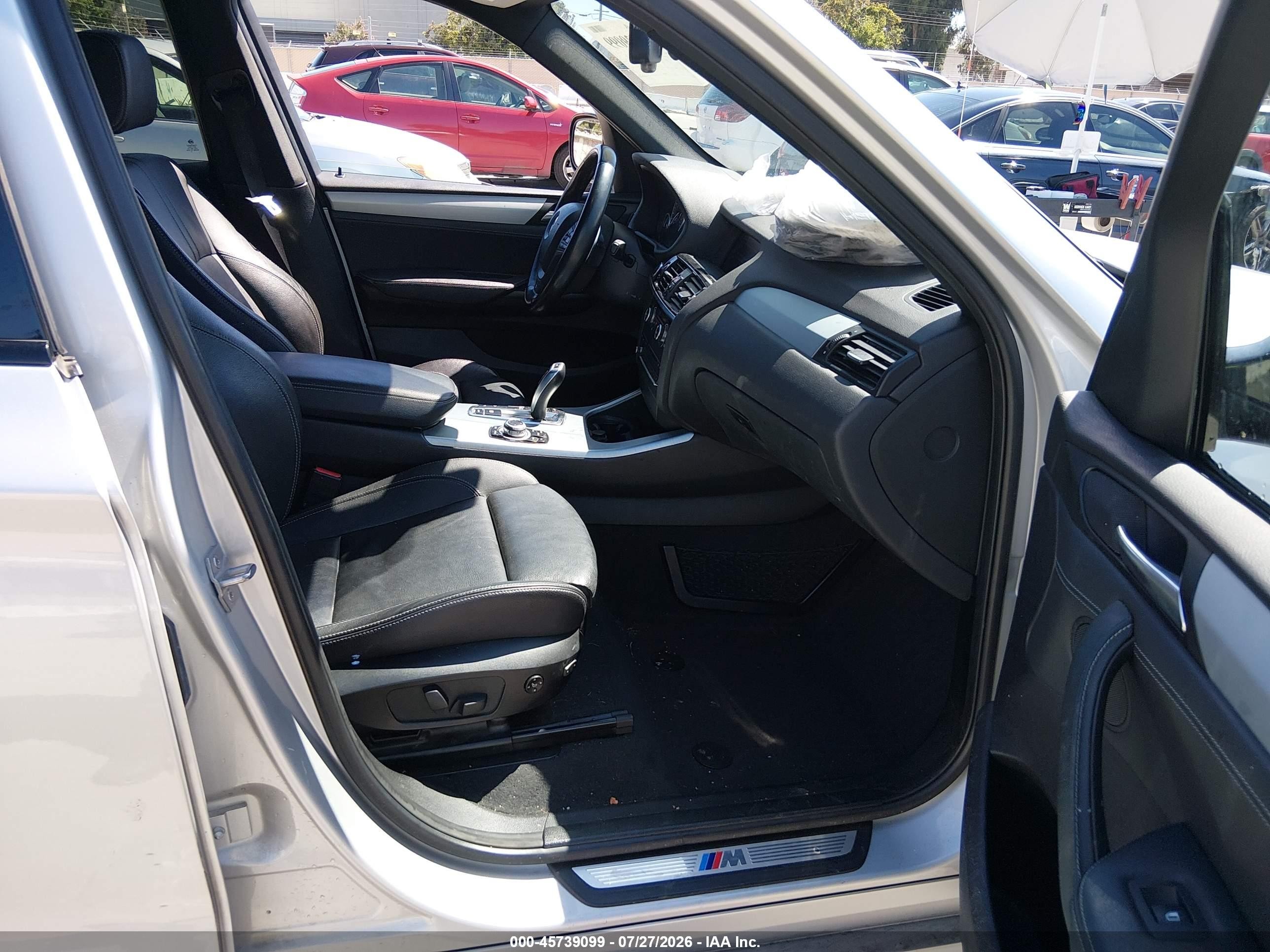 2014 Bmw X3 Xdrive28i Серебряный vin: 5UXWX9C52E0D13285