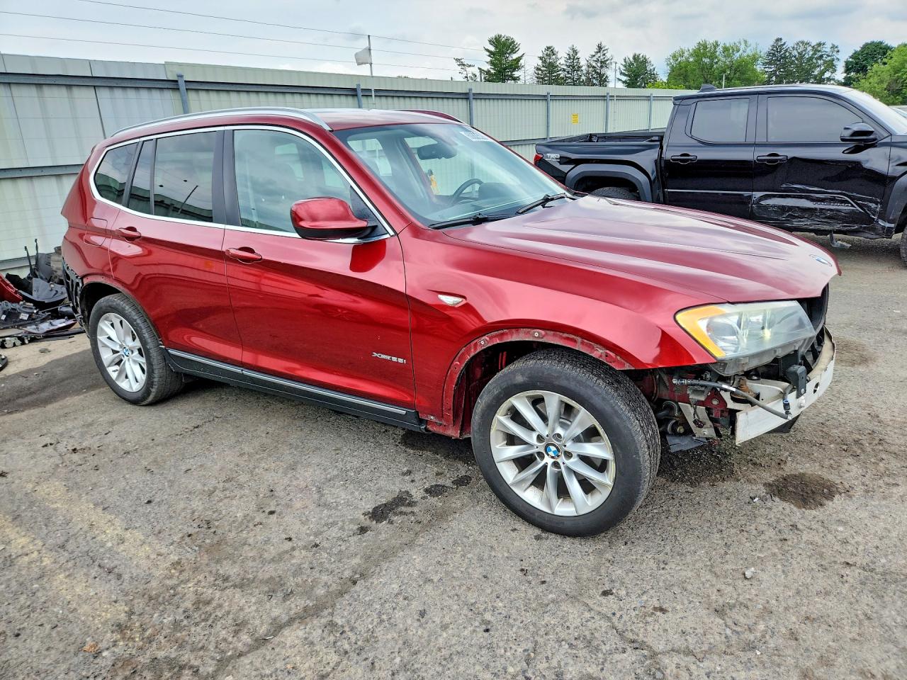 2014 Bmw X3 Xdrive28i Red vin: 5UXWX9C52E0D20558