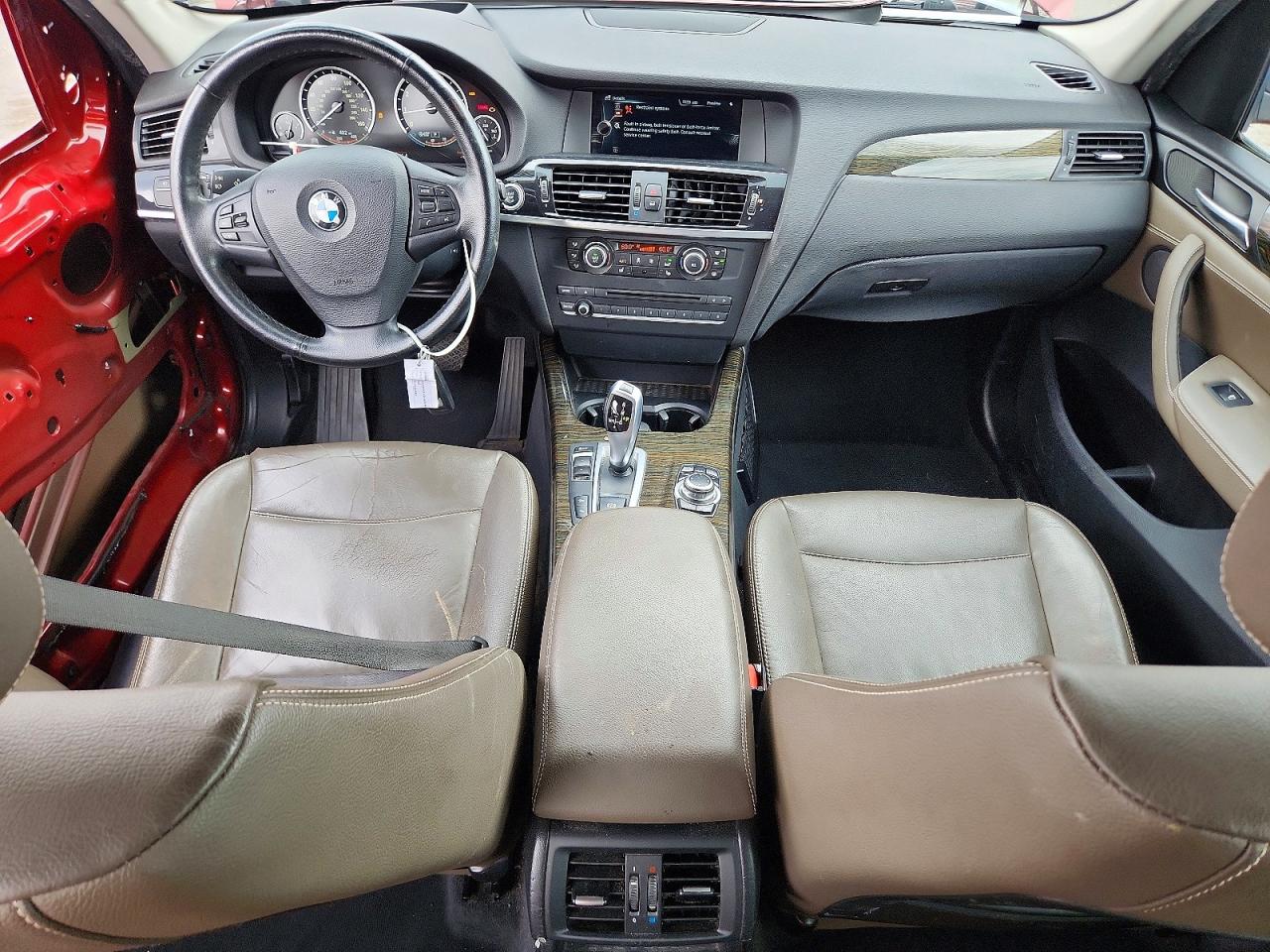 2014 Bmw X3 Xdrive28i Red vin: 5UXWX9C52E0D20558