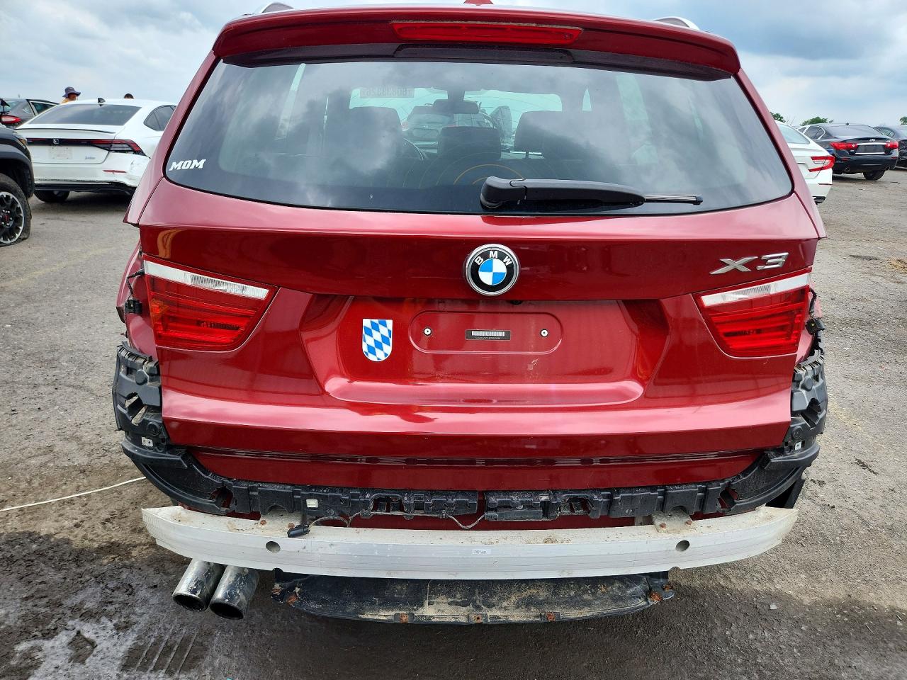 2014 Bmw X3 Xdrive28i Red vin: 5UXWX9C52E0D20558