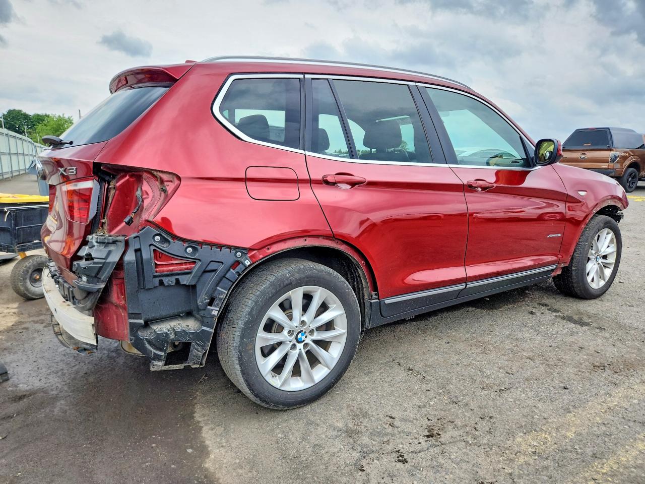 2014 Bmw X3 Xdrive28i Red vin: 5UXWX9C52E0D20558