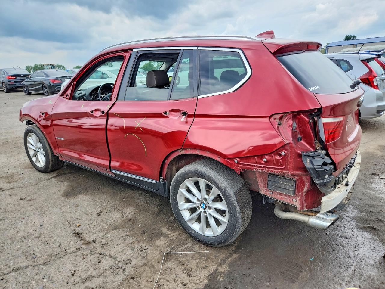 2014 Bmw X3 Xdrive28i Red vin: 5UXWX9C52E0D20558