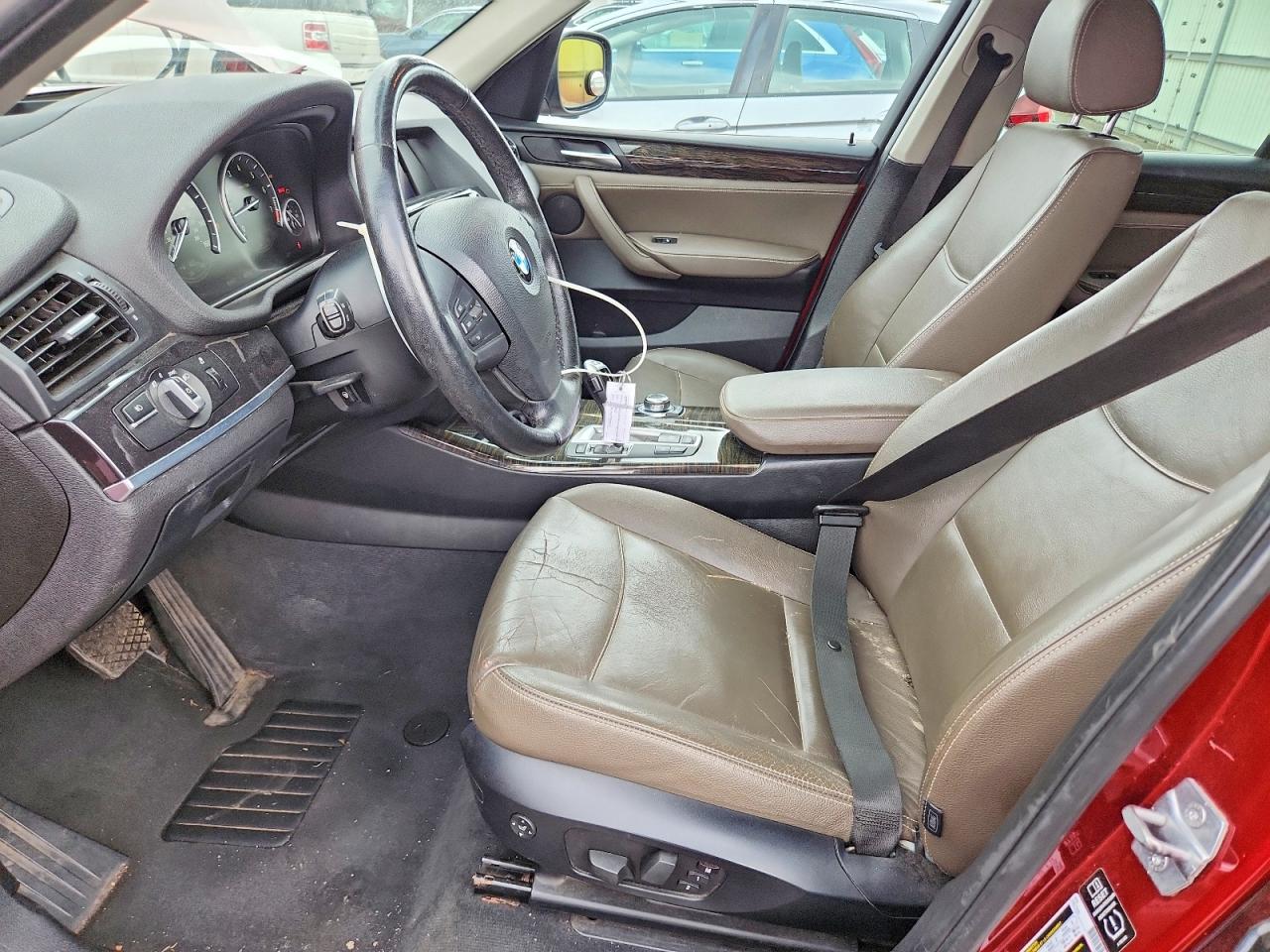 2014 Bmw X3 Xdrive28i Red vin: 5UXWX9C52E0D20558