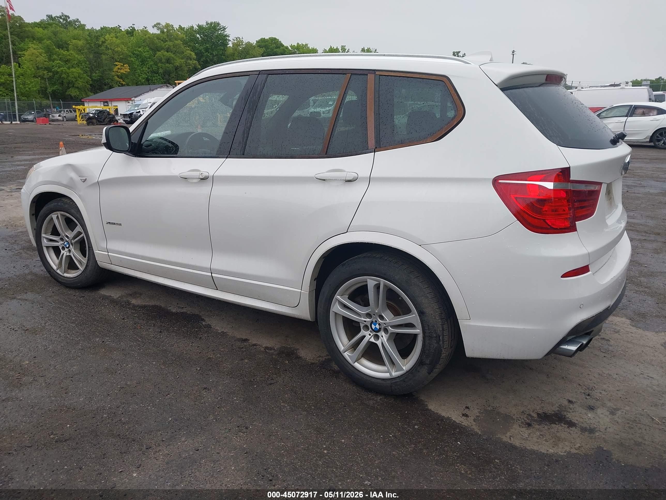 2014 Bmw X3 Xdrive28i Белый vin: 5UXWX9C52E0D21015