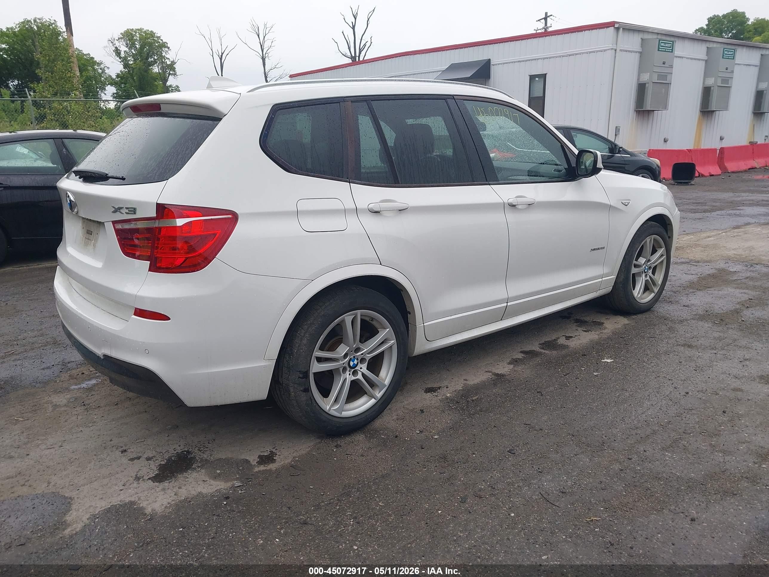 2014 Bmw X3 Xdrive28i Белый vin: 5UXWX9C52E0D21015