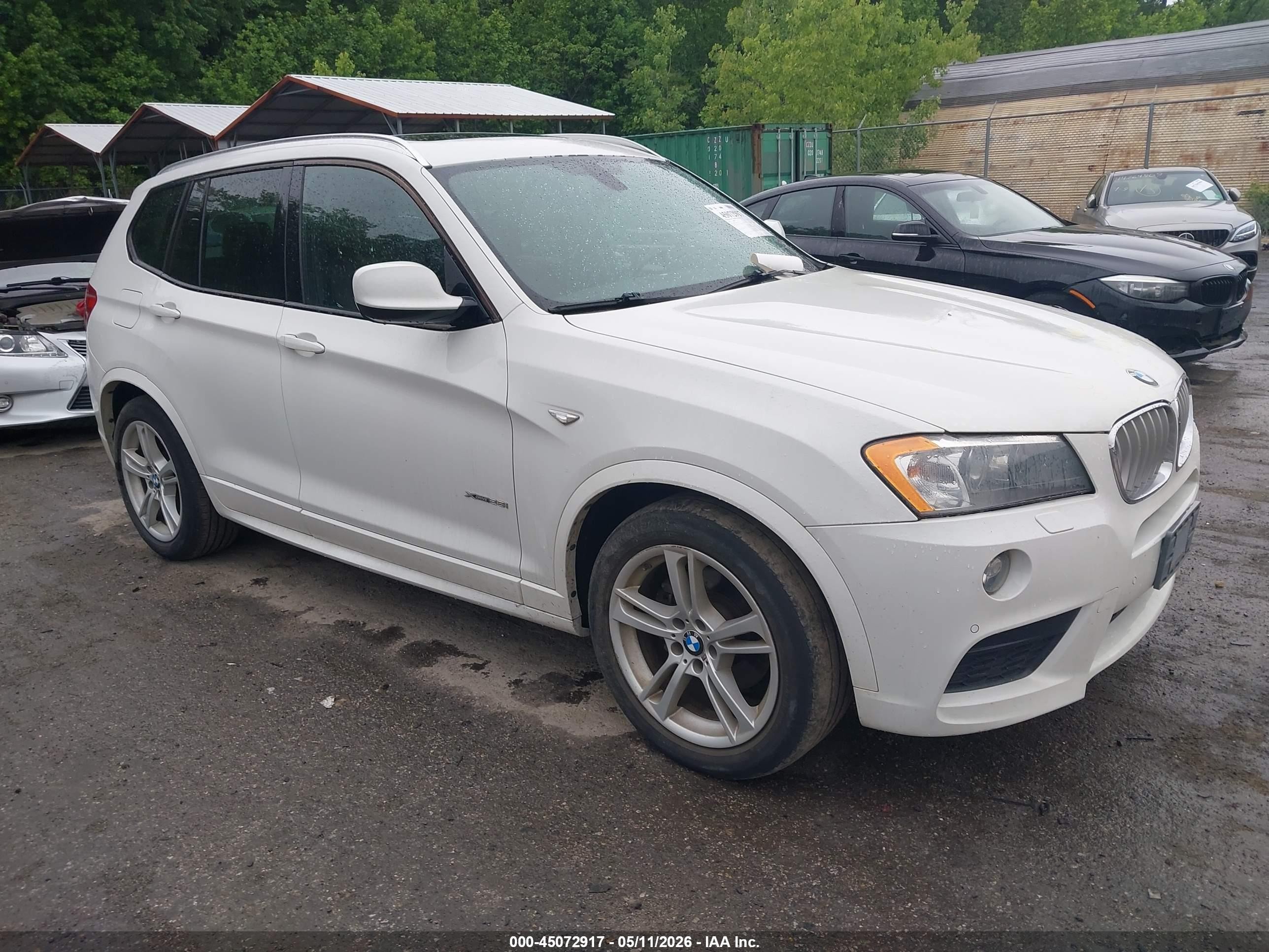 2014 Bmw X3 Xdrive28i Белый vin: 5UXWX9C52E0D21015
