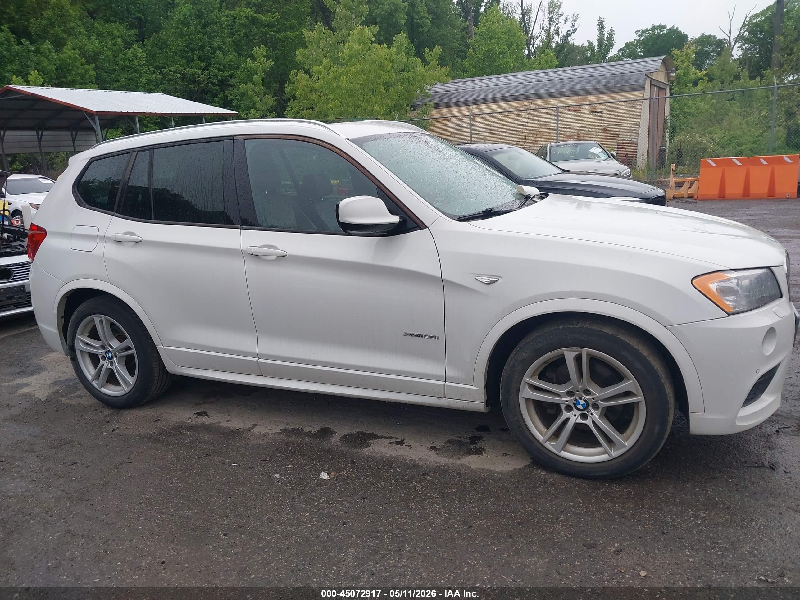 2014 Bmw X3 Xdrive28i Белый vin: 5UXWX9C52E0D21015