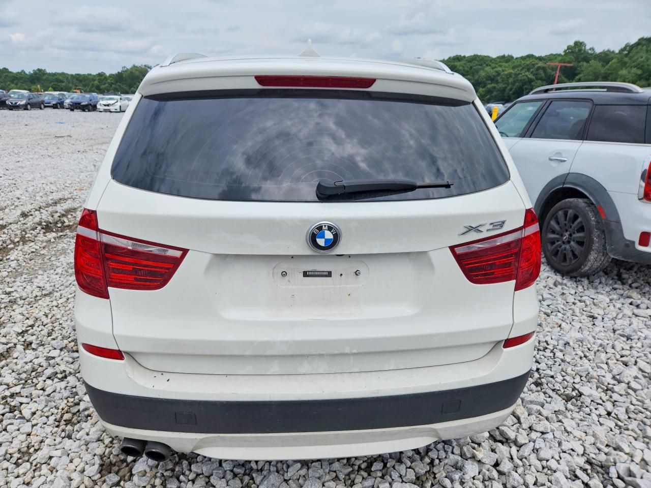 2014 Bmw X3 Xdrive28i White vin: 5UXWX9C52E0D25324
