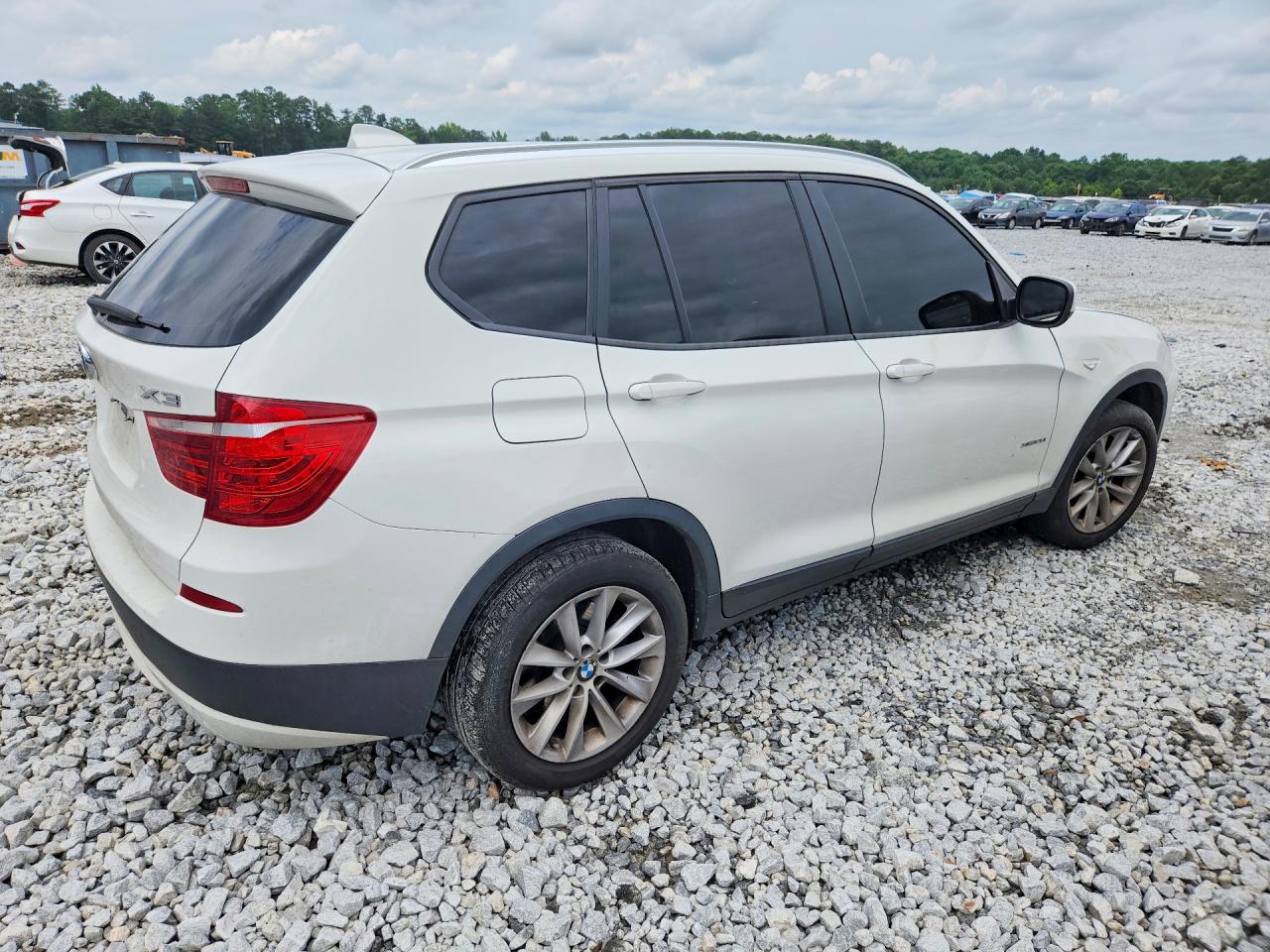2014 Bmw X3 Xdrive28i White vin: 5UXWX9C52E0D25324