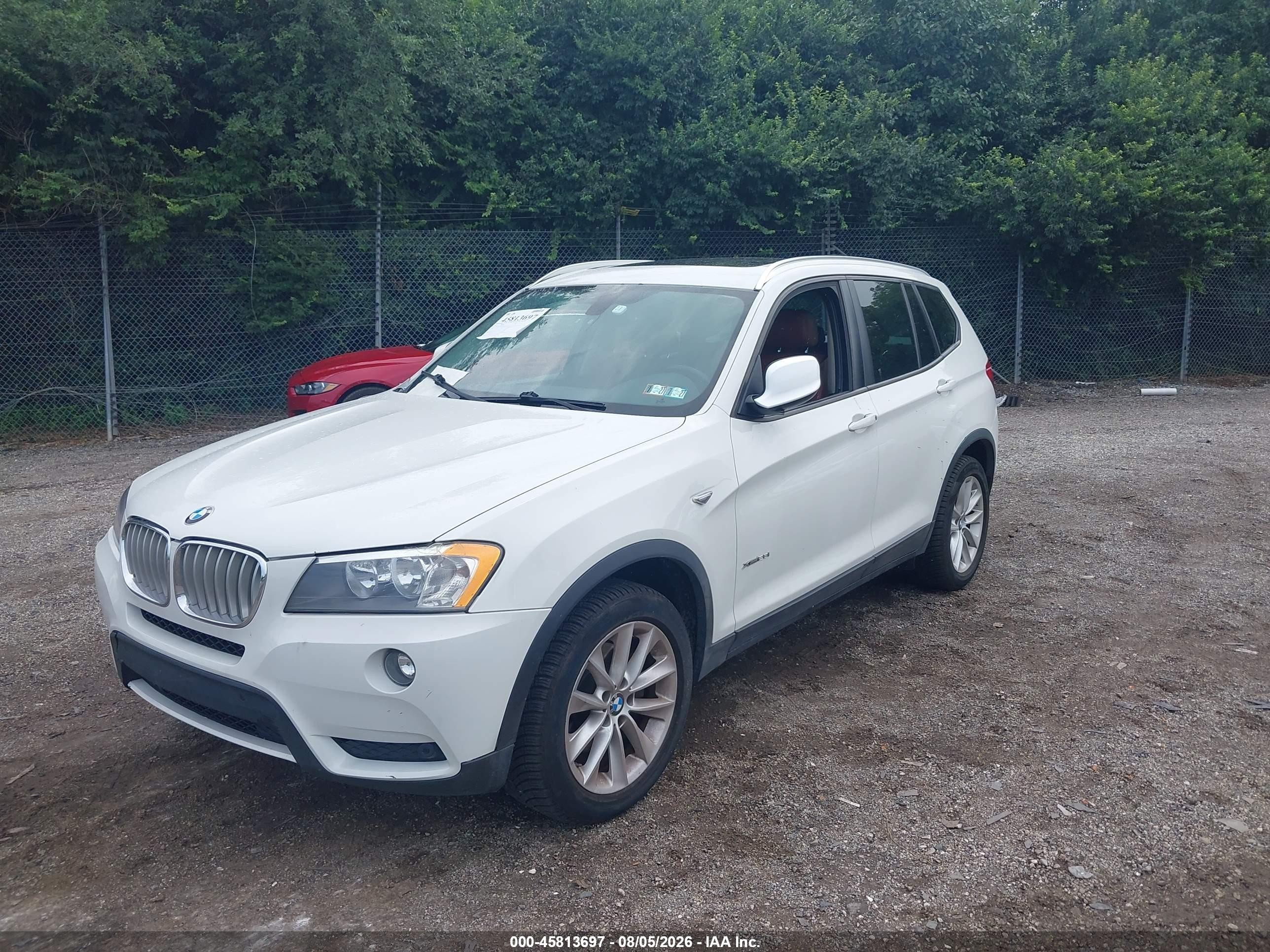 2014 Bmw X3 Xdrive28i White vin: 5UXWX9C52E0D28255