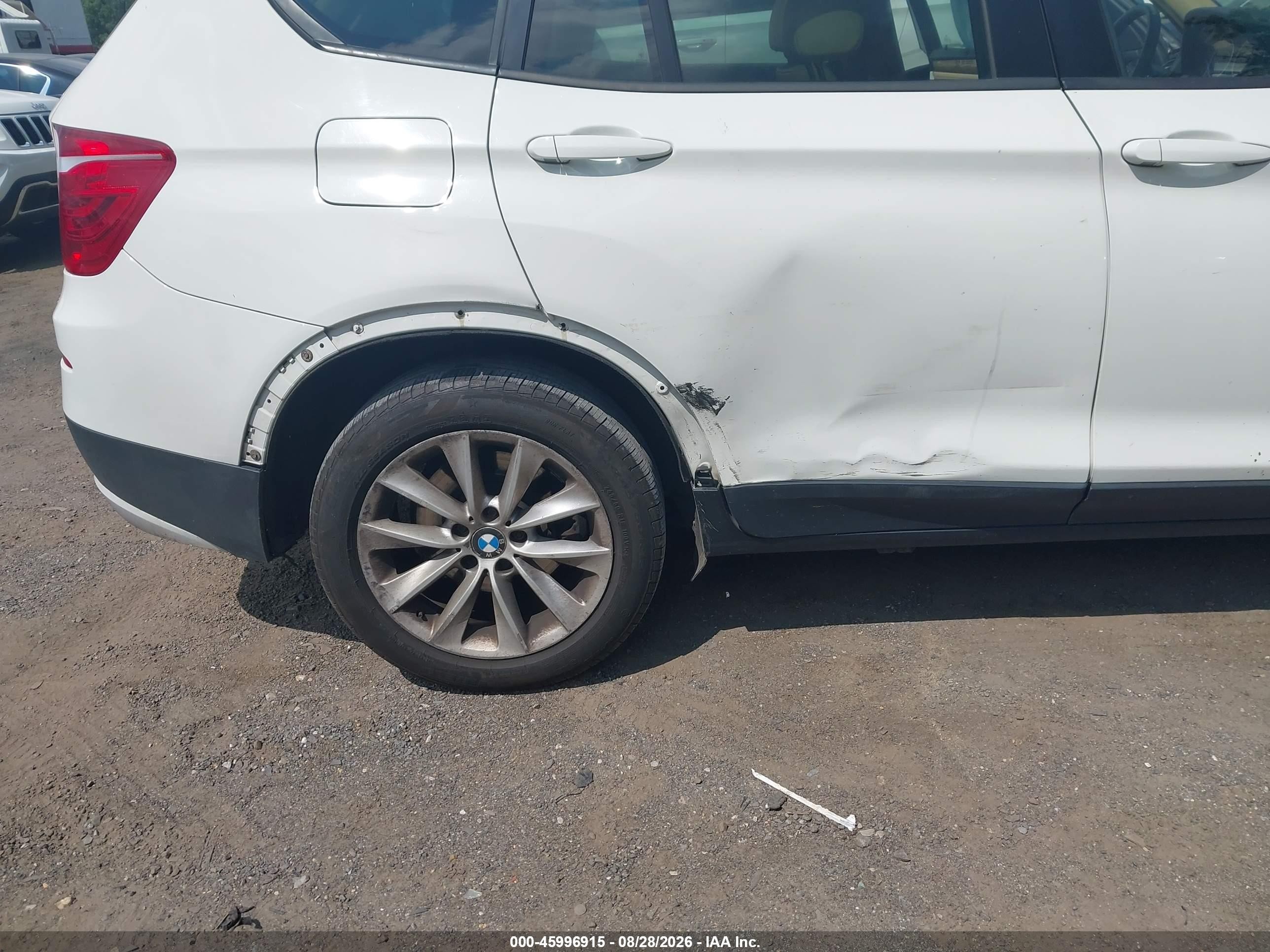 2014 Bmw X3 Xdrive28i Белый vin: 5UXWX9C52E0D29339