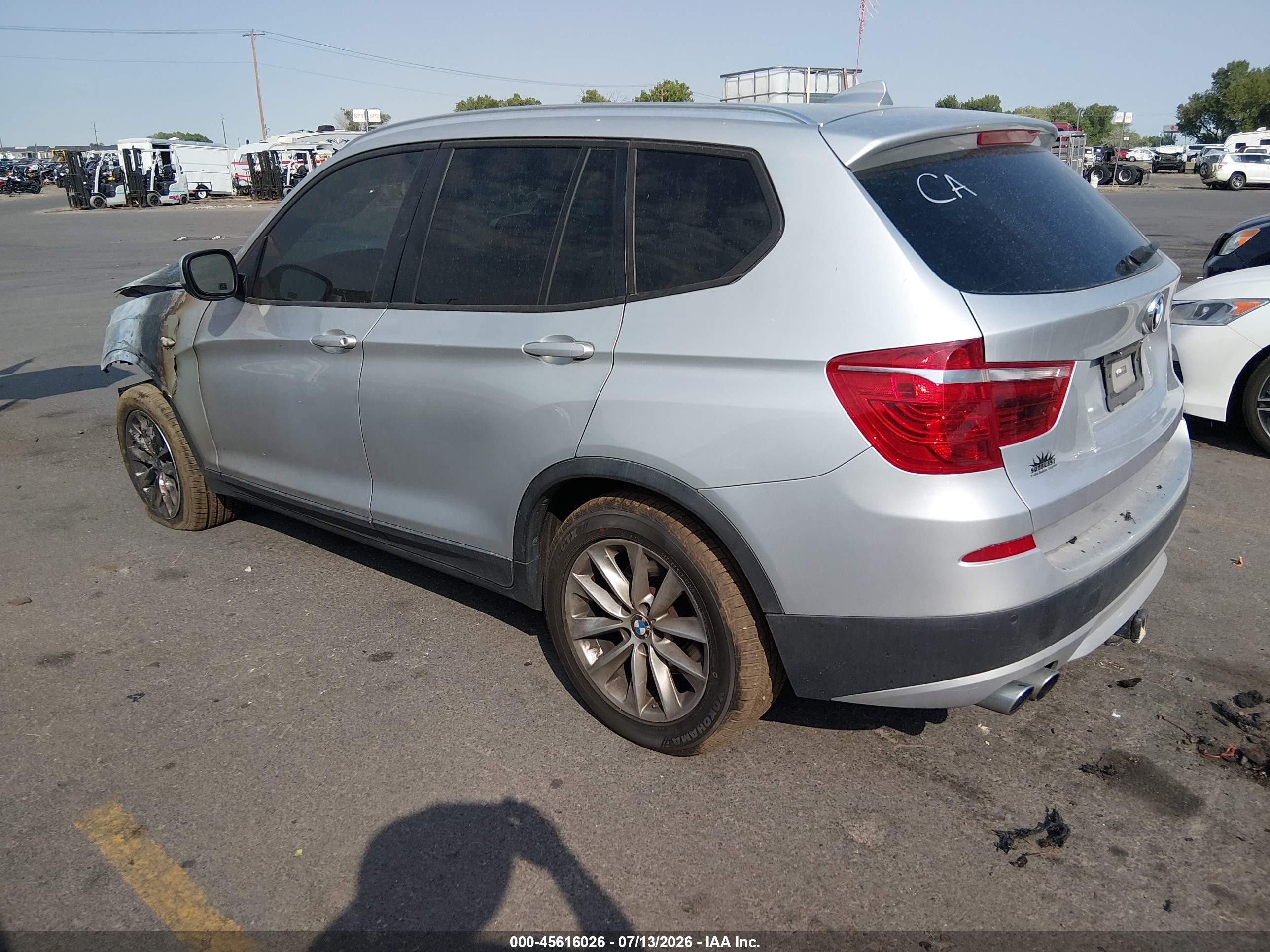 2014 Bmw X3 Xdrive28i Серебряный vin: 5UXWX9C52E0D29471