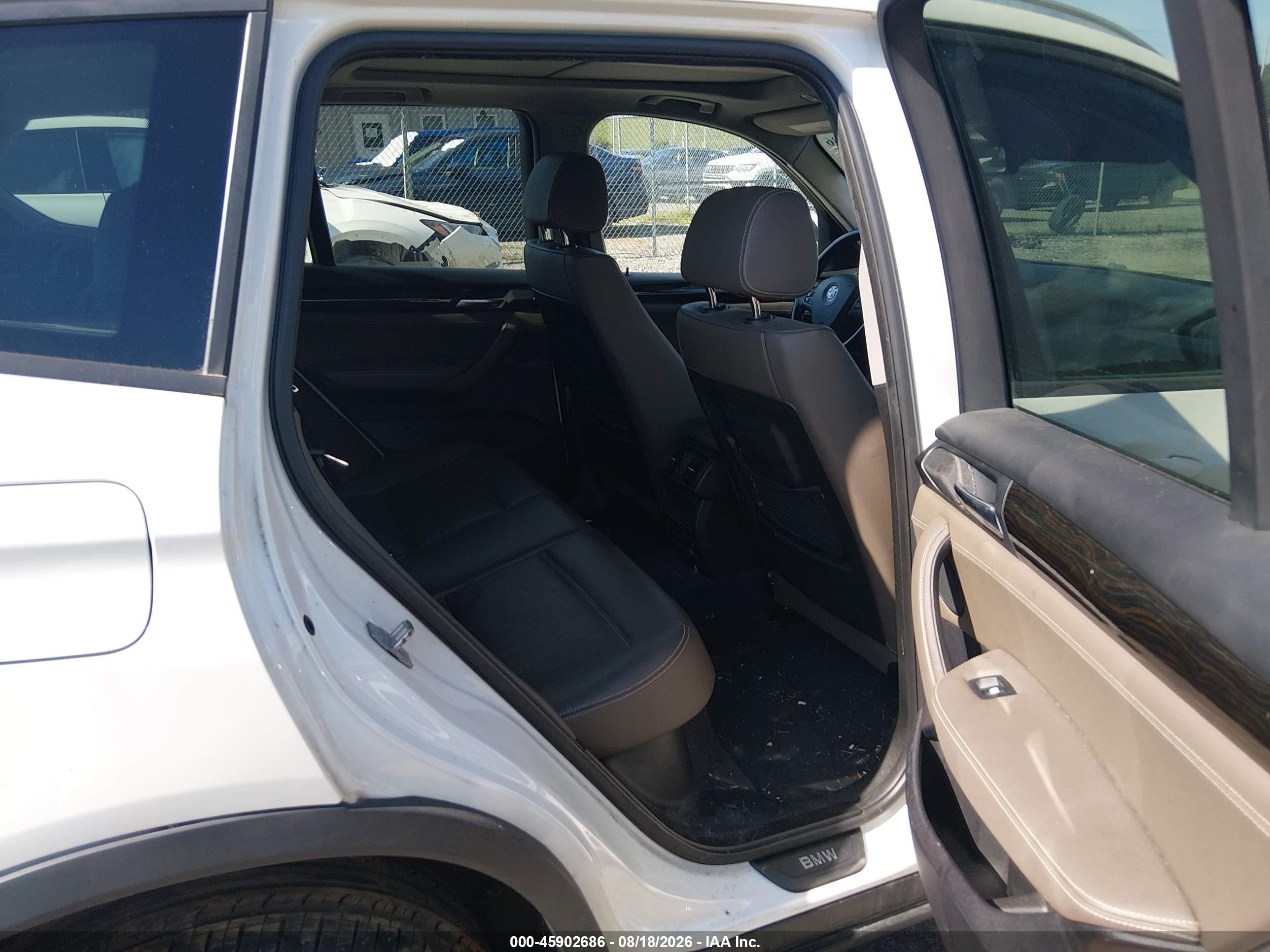 2014 Bmw X3 Xdrive28i White vin: 5UXWX9C52E0D33178