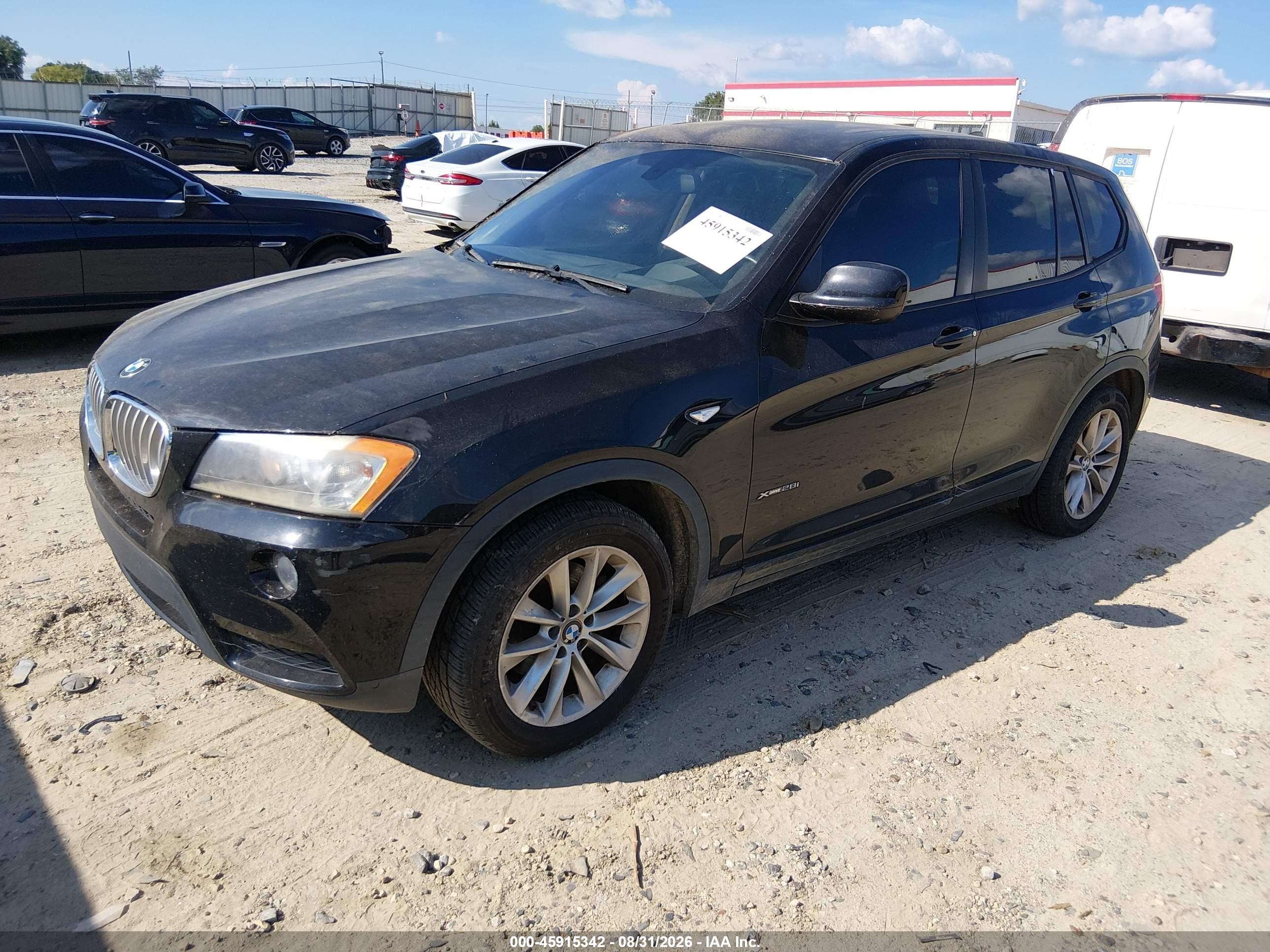 2014 Bmw X3 Xdrive28i Black vin: 5UXWX9C52E0D33200