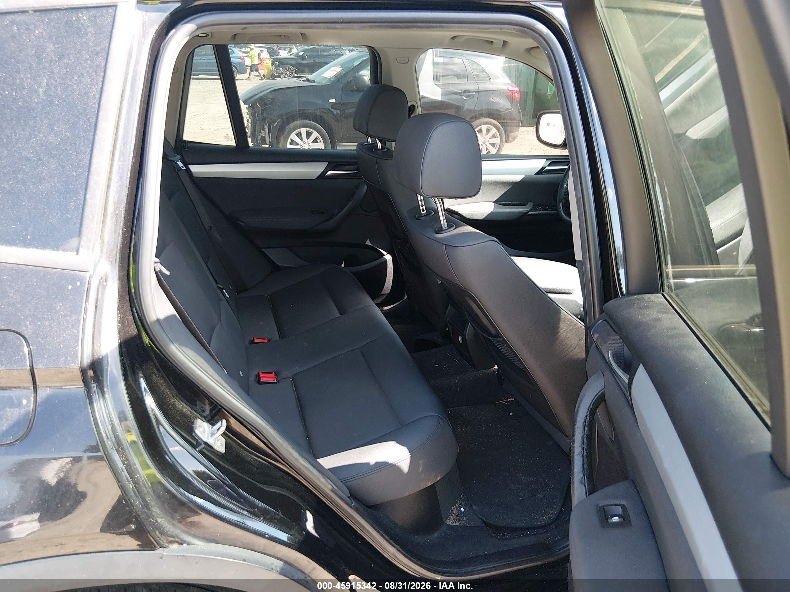 2014 Bmw X3 Xdrive28i Black vin: 5UXWX9C52E0D33200