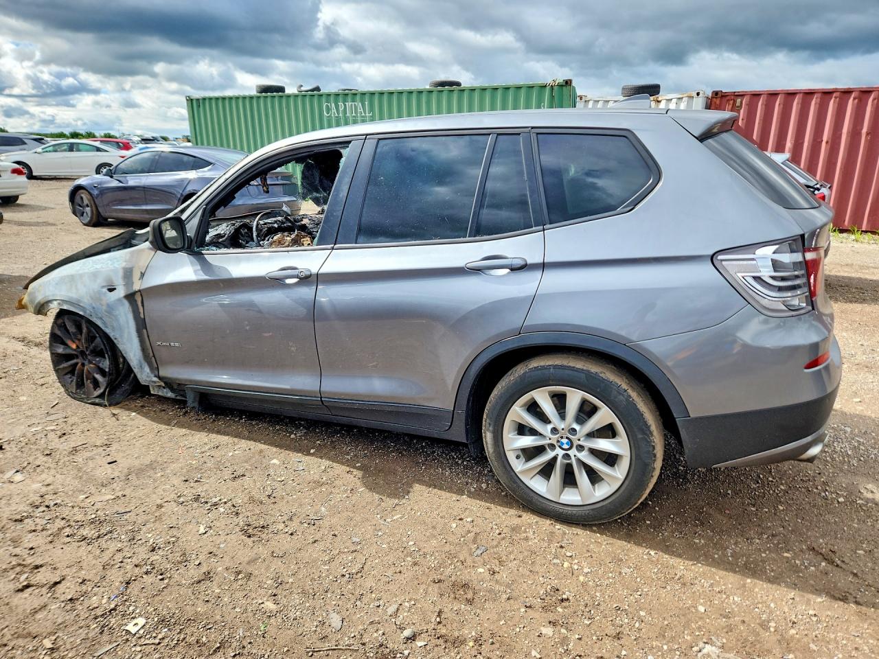 2014 Bmw X3 Xdrive28i Gray vin: 5UXWX9C52E0D36002