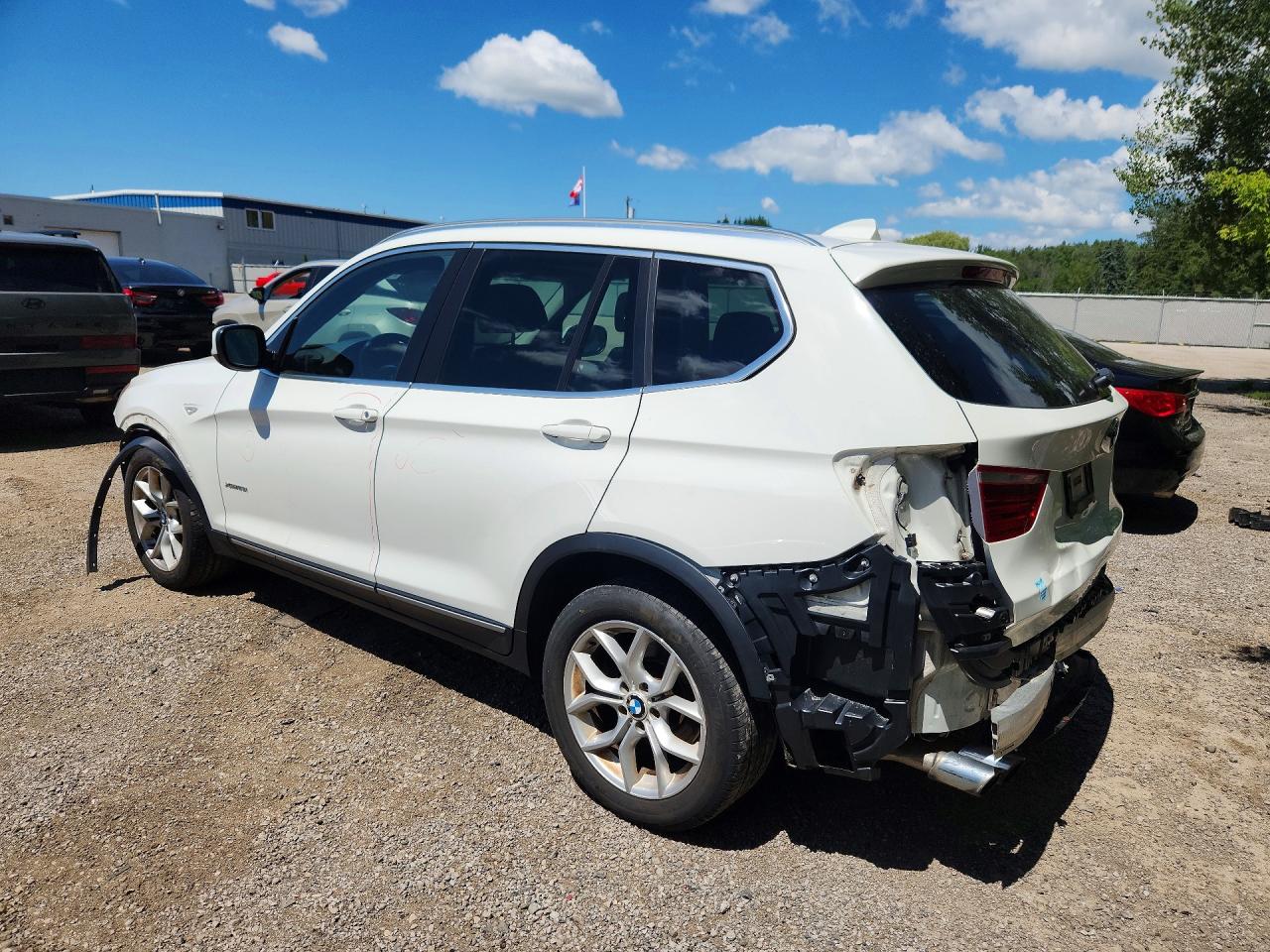 2014 Bmw X3 Xdrive28i White vin: 5UXWX9C52E0D41541
