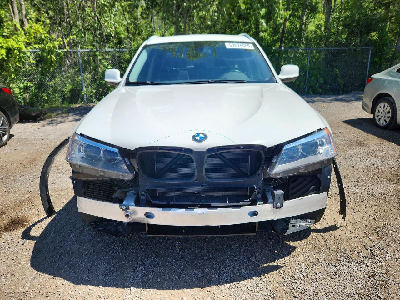 2014 Bmw X3 Xdrive28i White vin: 5UXWX9C52E0D41541