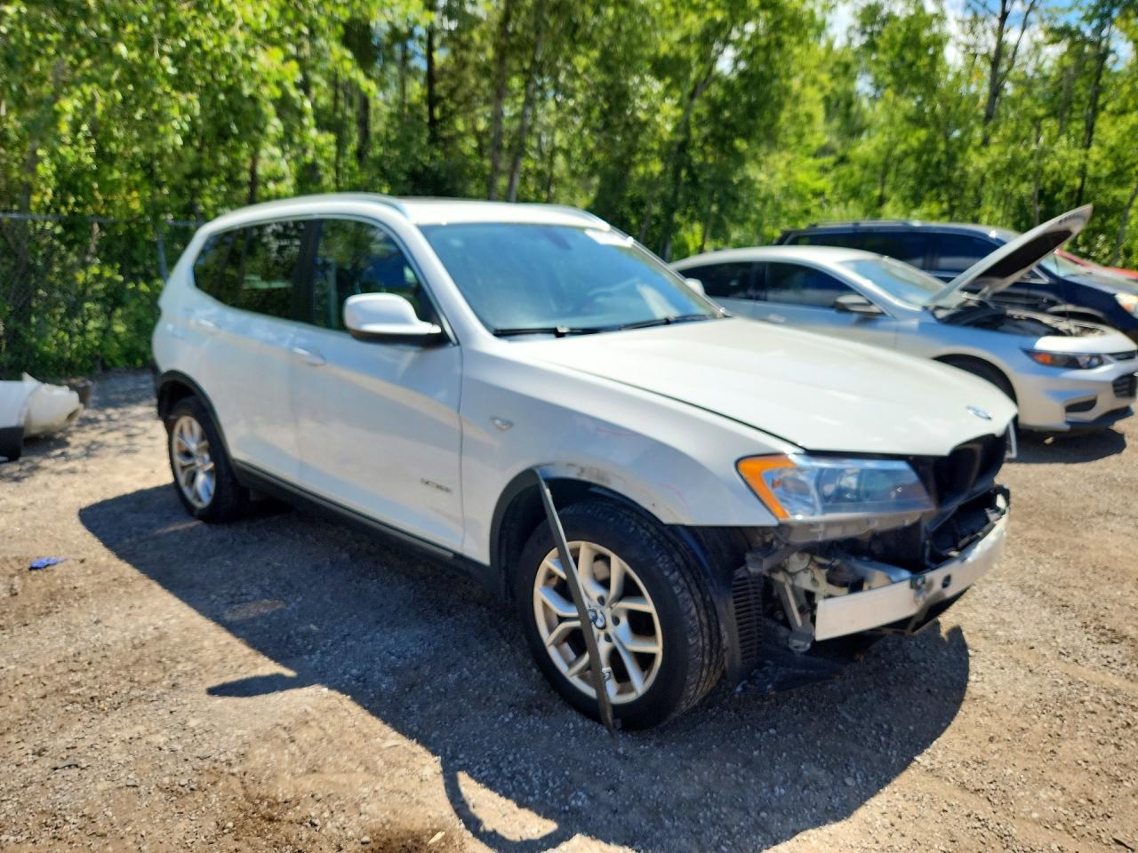 2014 Bmw X3 Xdrive28i White vin: 5UXWX9C52E0D41541