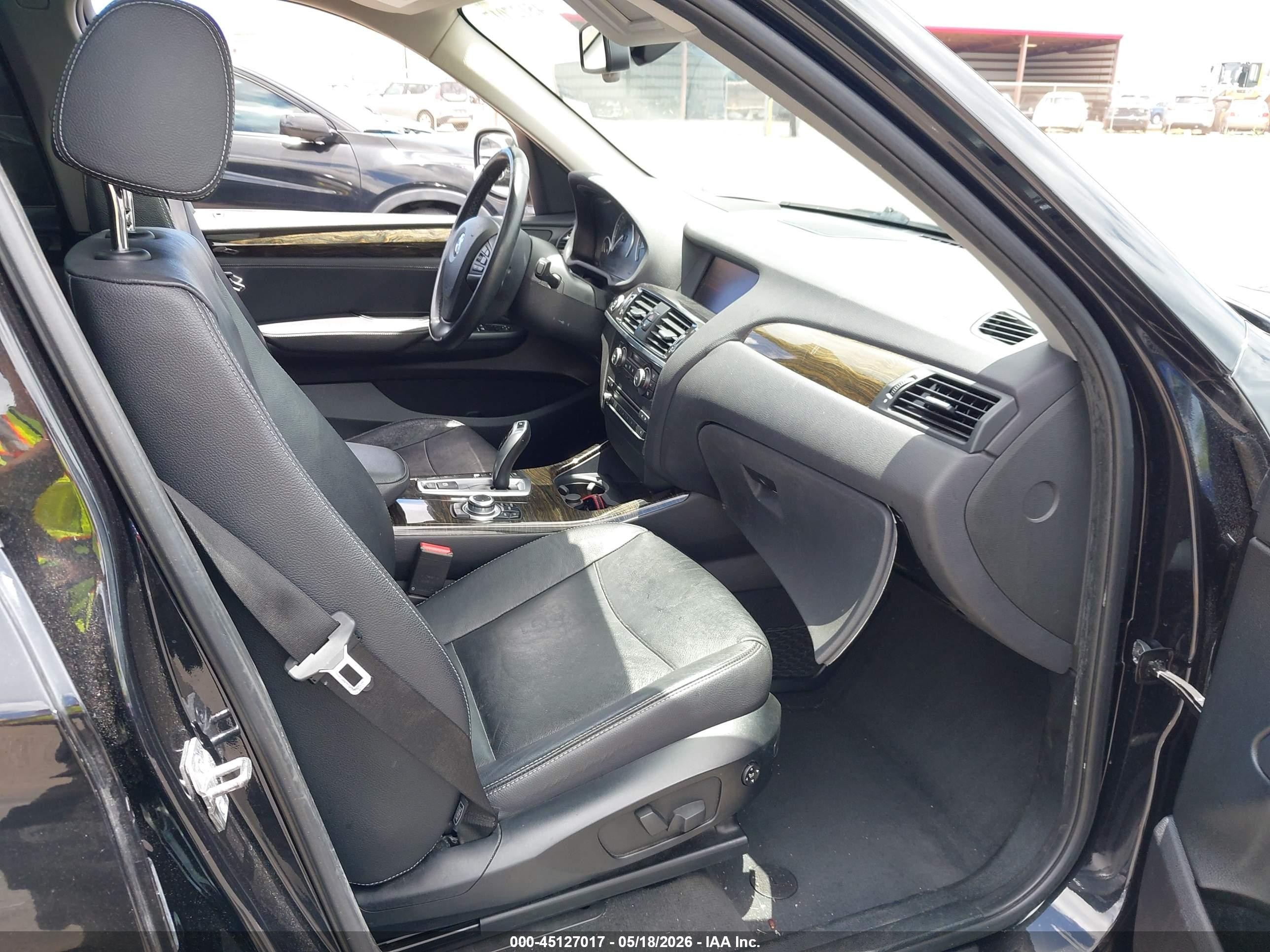 2014 Bmw X3 Xdrive28i Black vin: 5UXWX9C52E0D42981