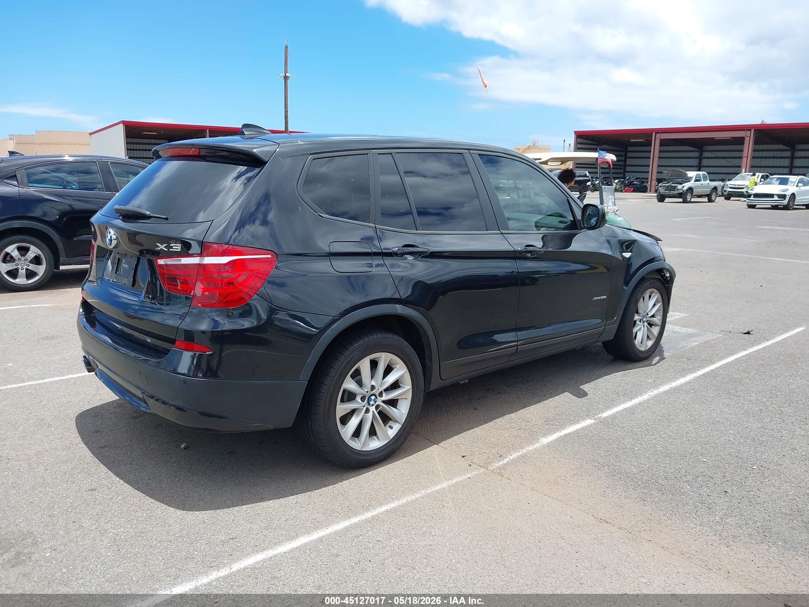 2014 Bmw X3 Xdrive28i Black vin: 5UXWX9C52E0D42981