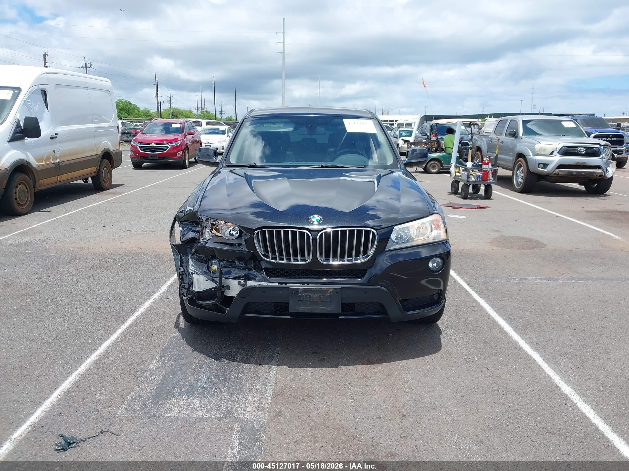 2014 Bmw X3 Xdrive28i Black vin: 5UXWX9C52E0D42981