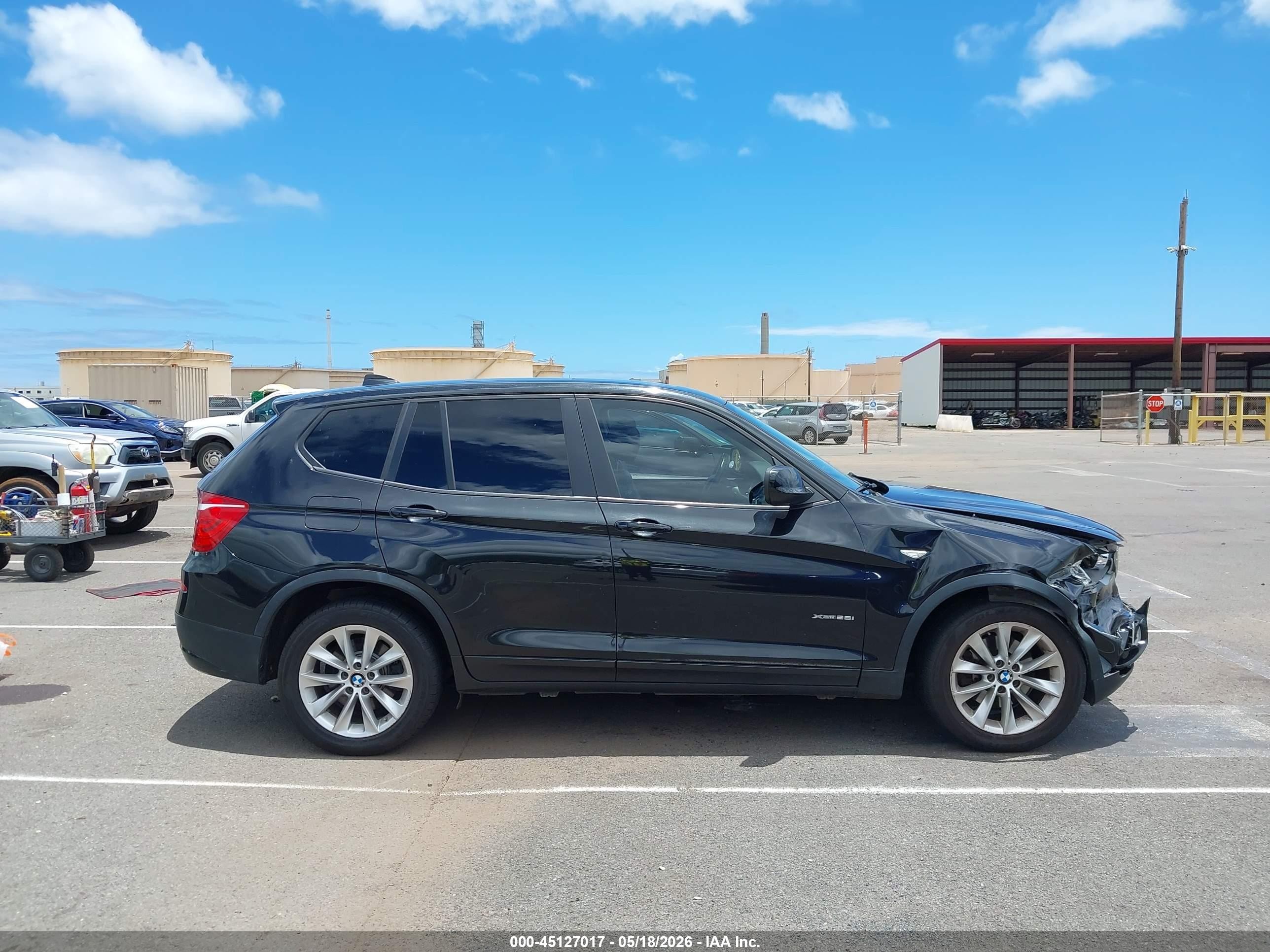 2014 Bmw X3 Xdrive28i Black vin: 5UXWX9C52E0D42981