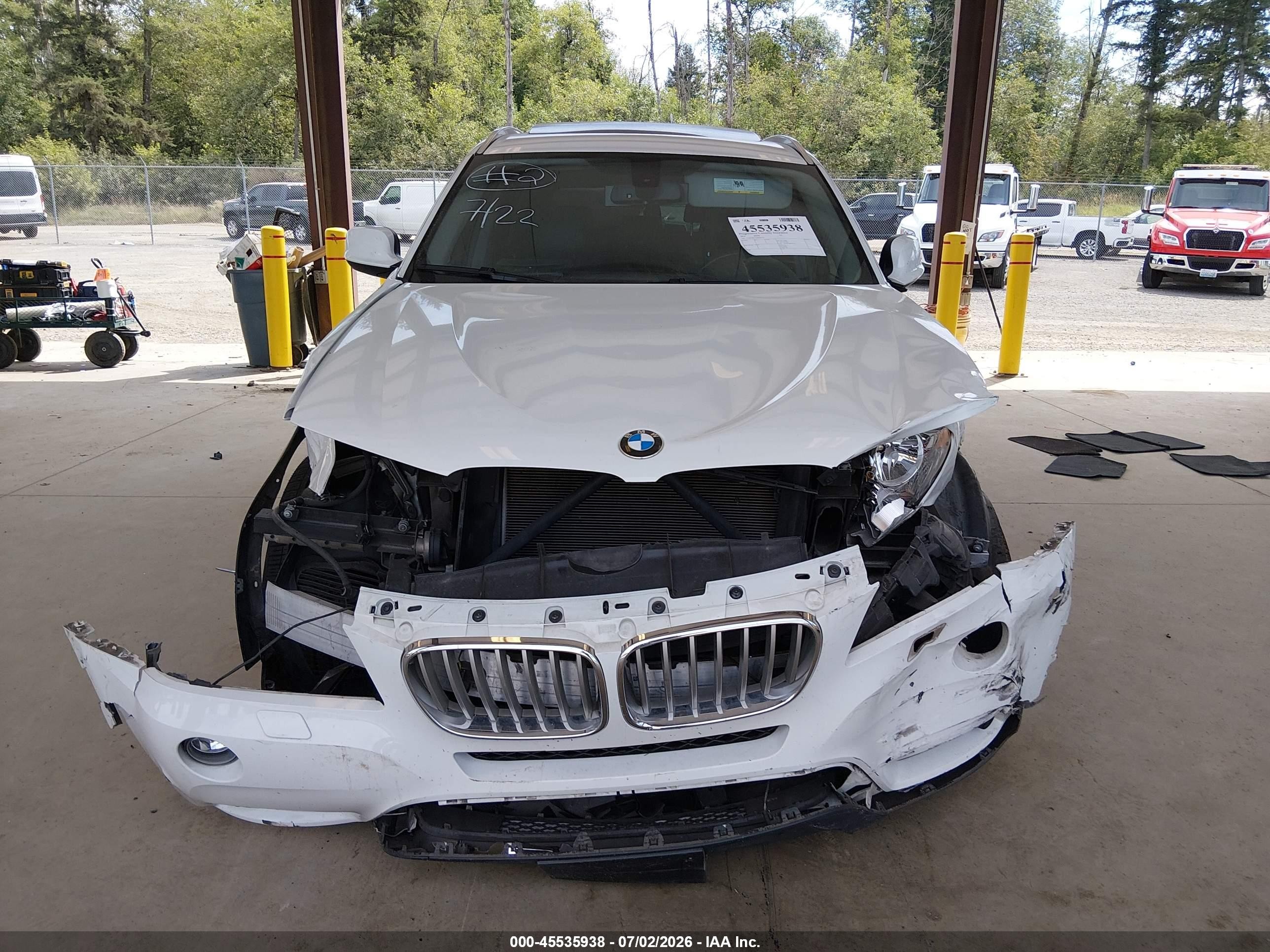 2014 Bmw X3 Xdrive28i White vin: 5UXWX9C52E0D43516