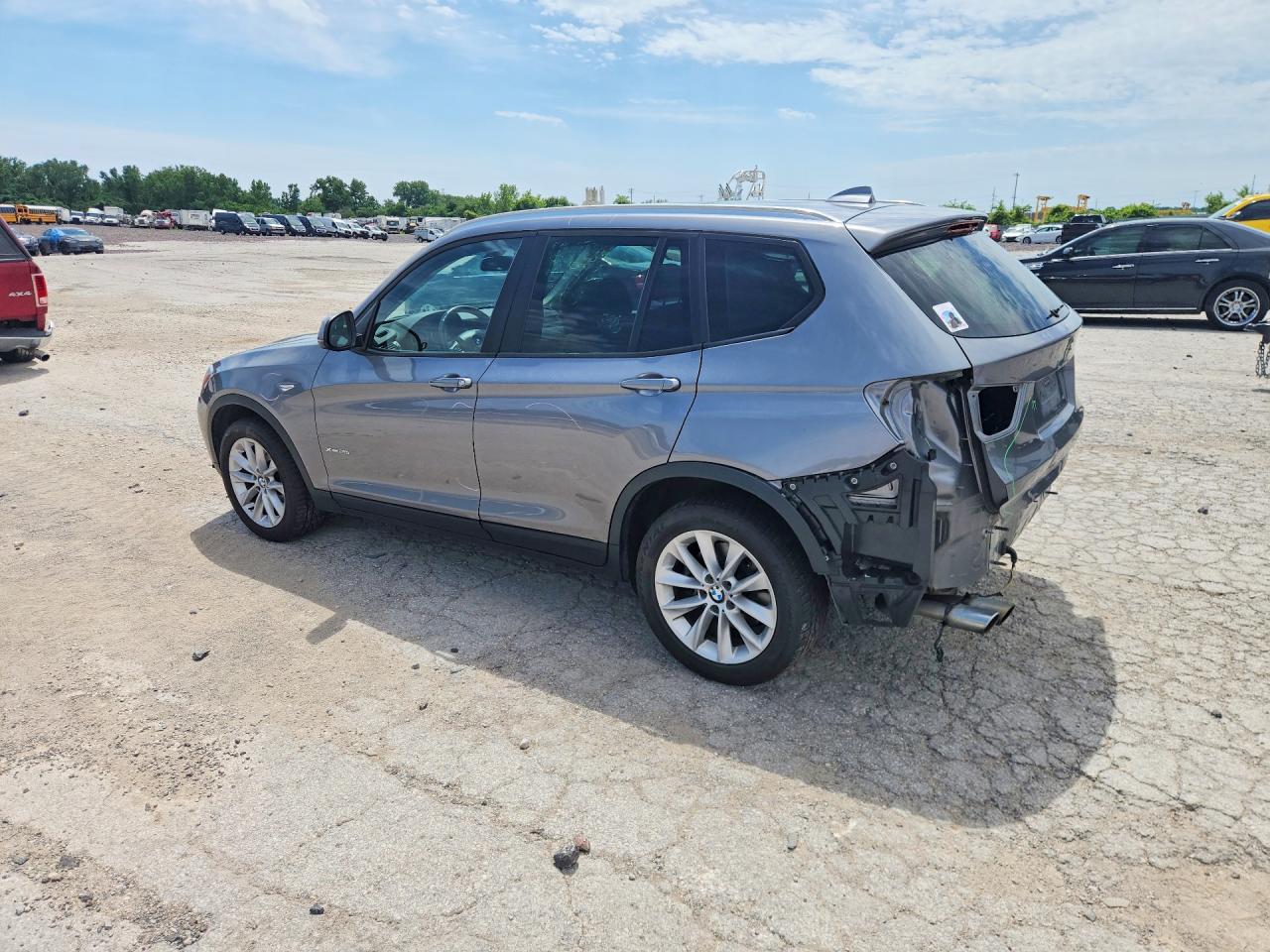 2015 Bmw X3 Xdrive28i Silver vin: 5UXWX9C52F0D45851