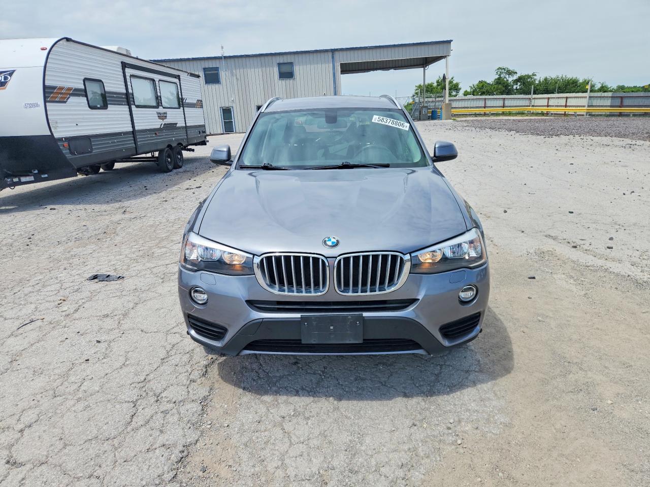 2015 Bmw X3 Xdrive28i Silver vin: 5UXWX9C52F0D45851