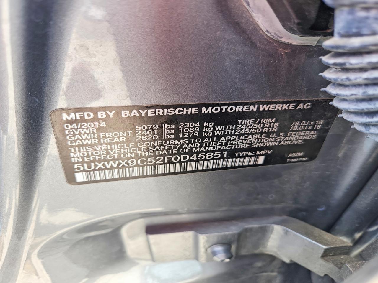 2015 Bmw X3 Xdrive28i Silver vin: 5UXWX9C52F0D45851